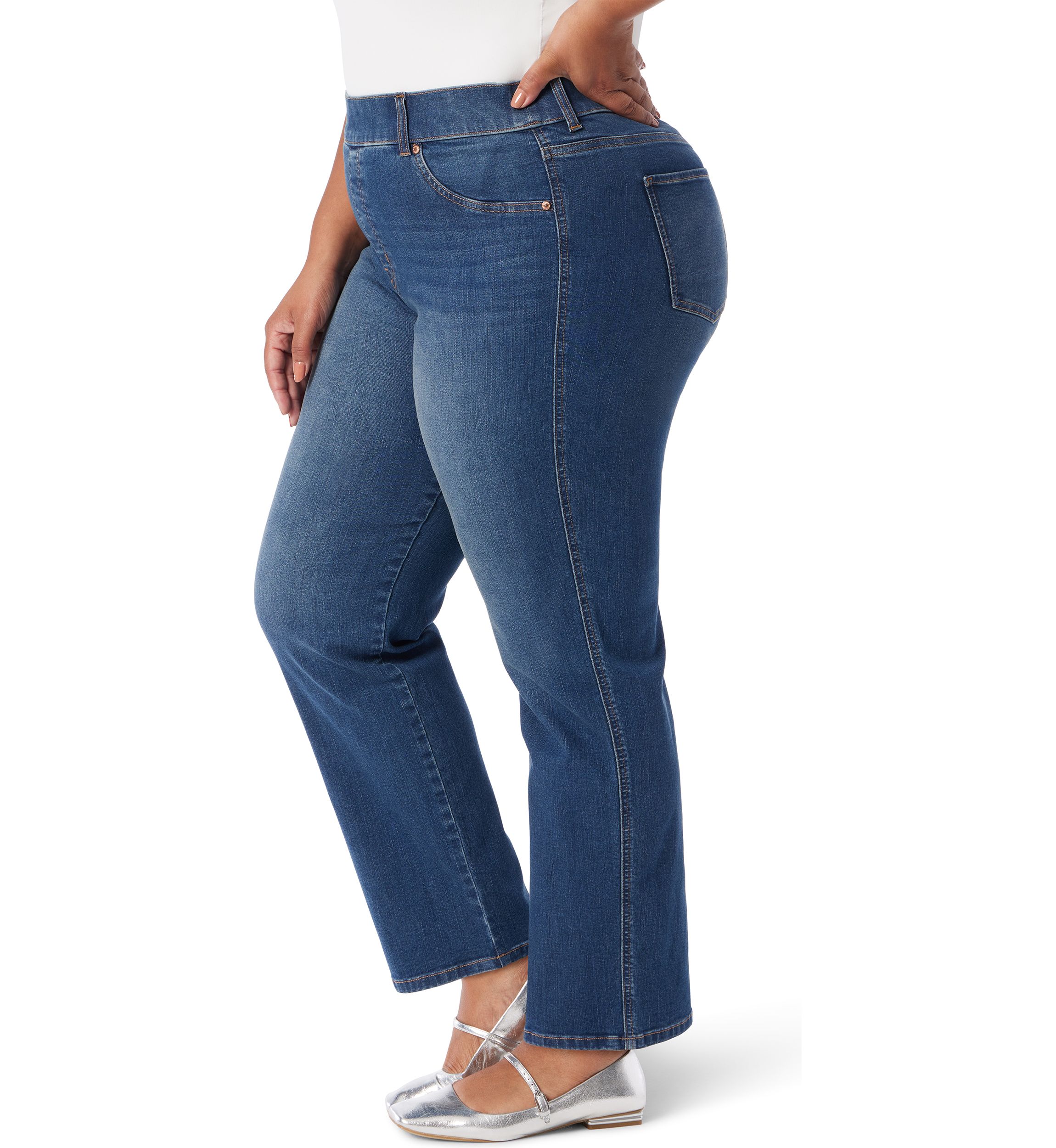   Plus Size Shape Effect Jeans 