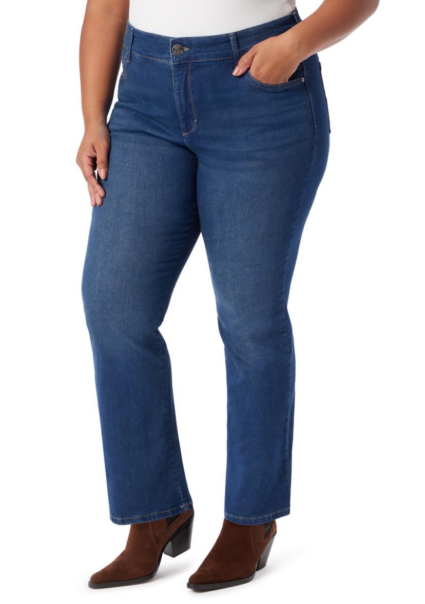 Plus Size Shape Effect Bootcut Jeans