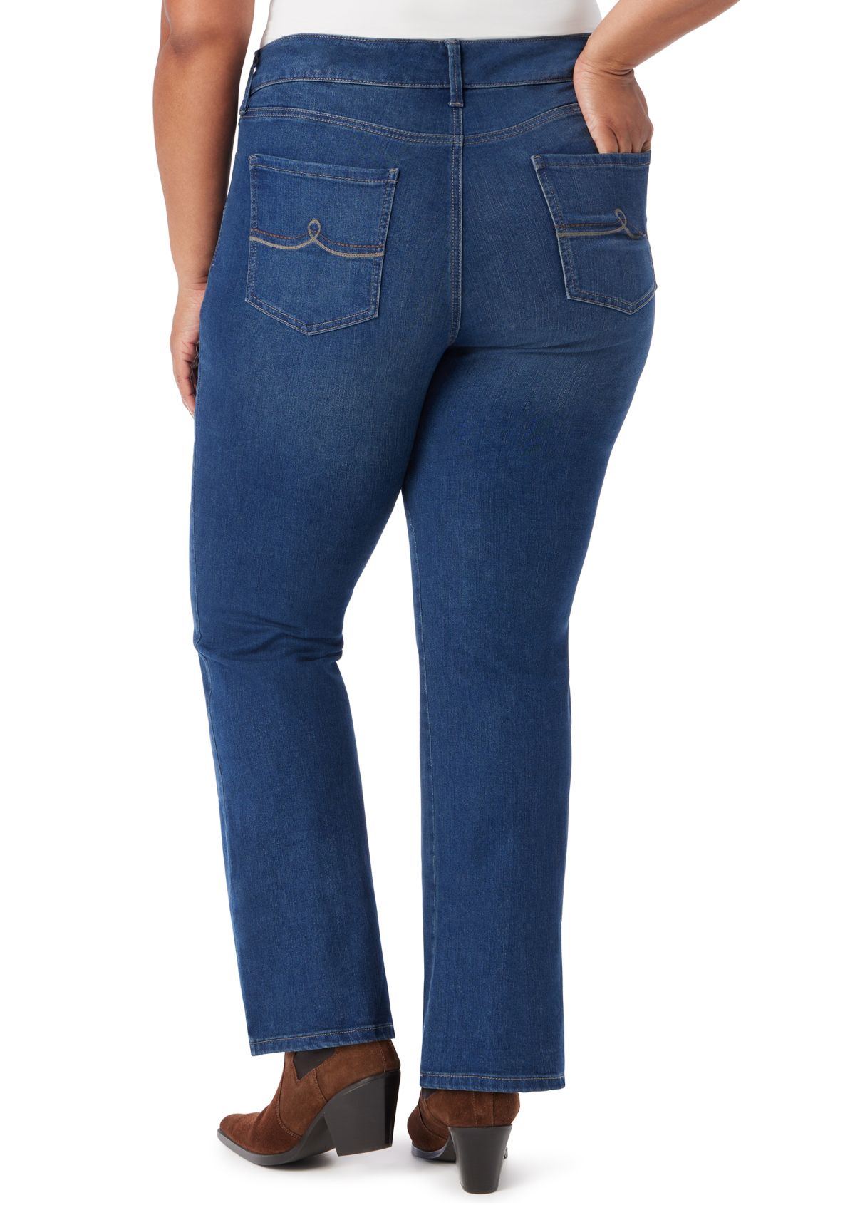 Plus Size Shape Effect Bootcut Jeans