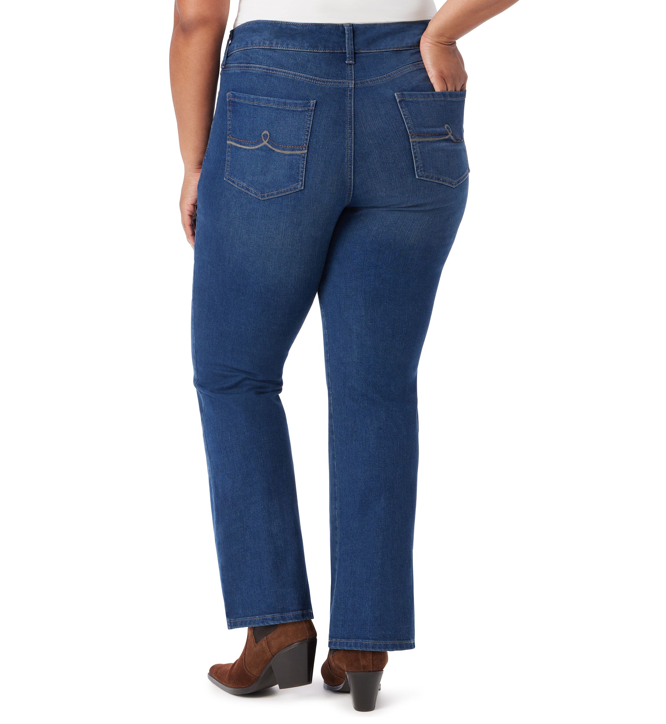 Plus Size Shape Effect Bootcut Jeans