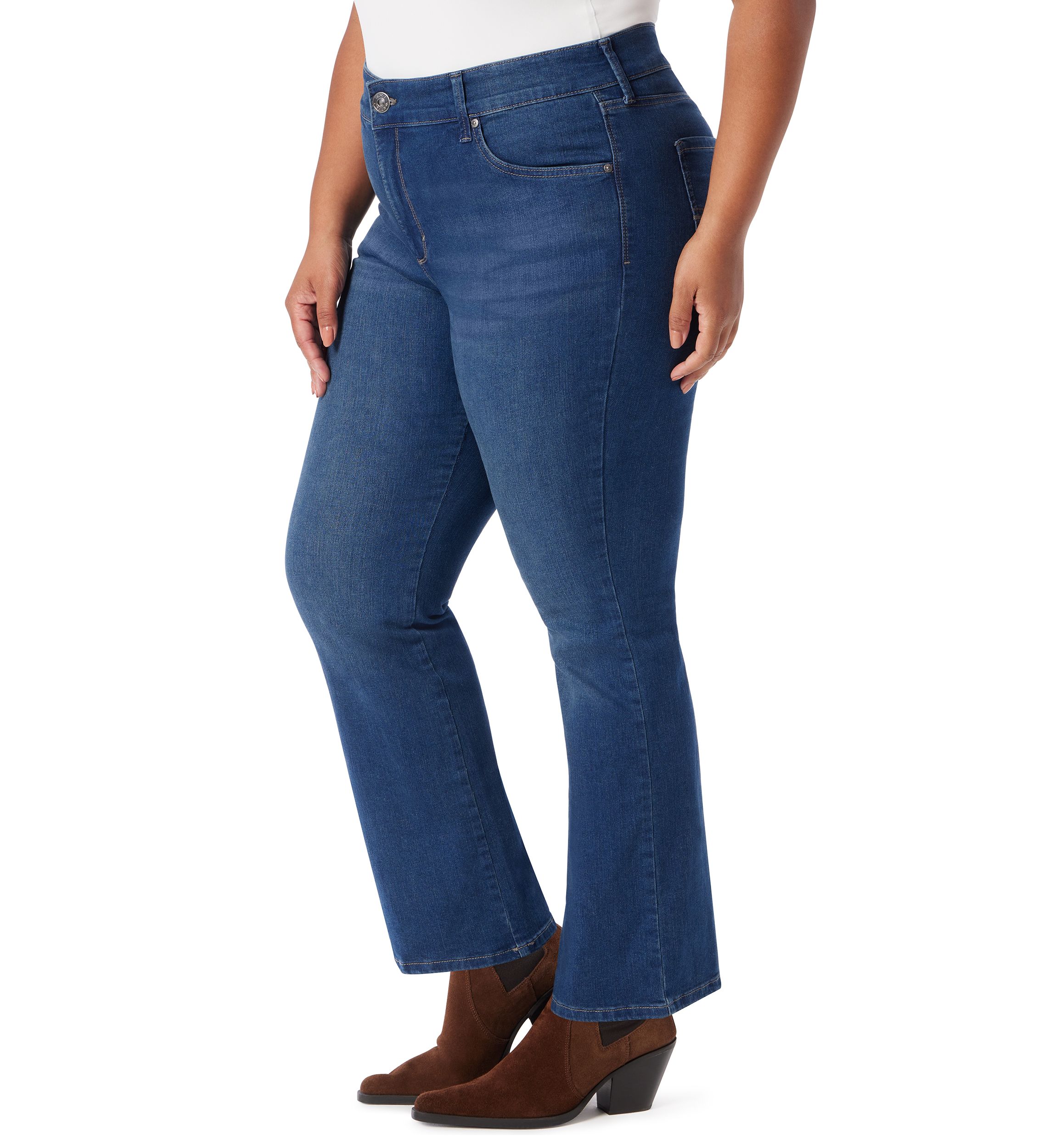 Plus Size Shape Effect Bootcut Jeans