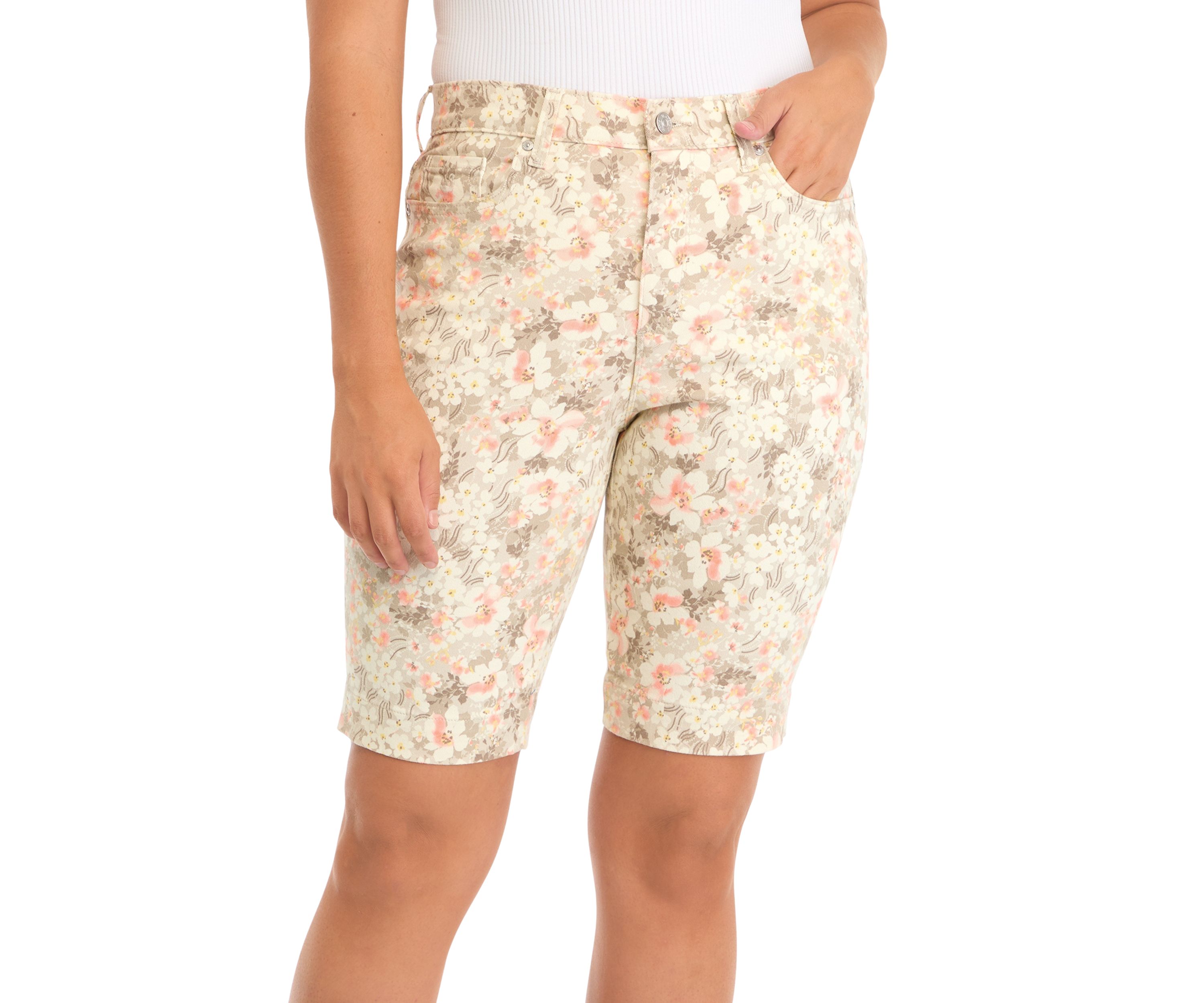 Womens Amanda Printed Bermuda Shorts