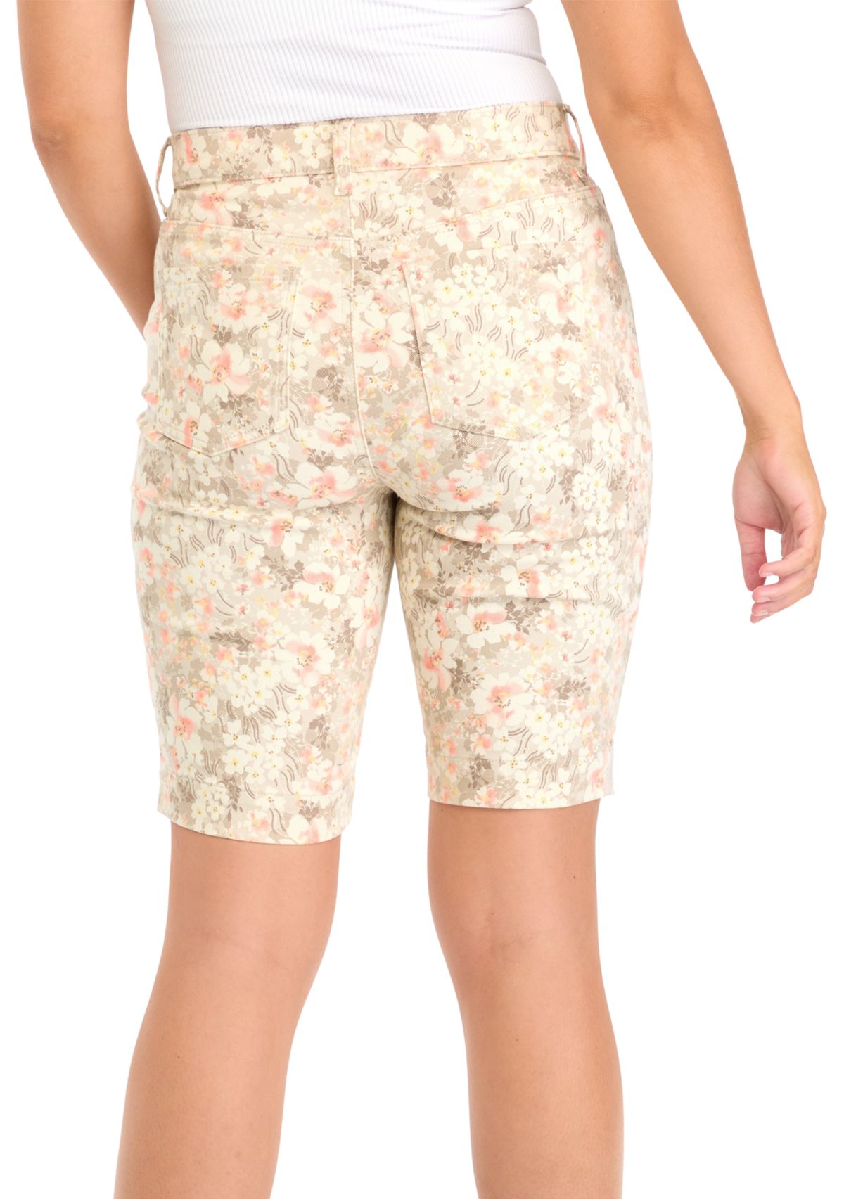 Womens Amanda Printed Bermuda Shorts