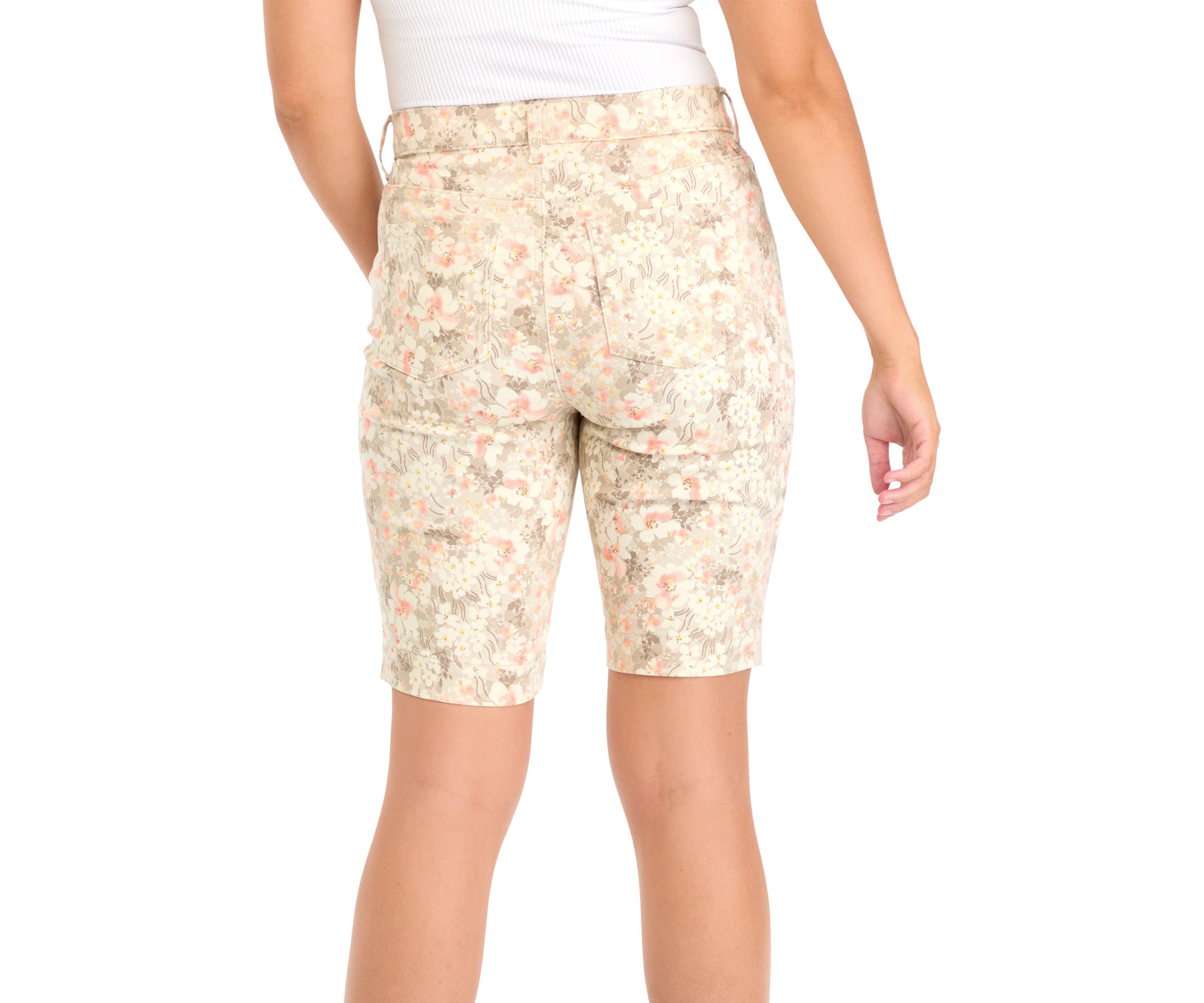 Womens Amanda Printed Bermuda Shorts