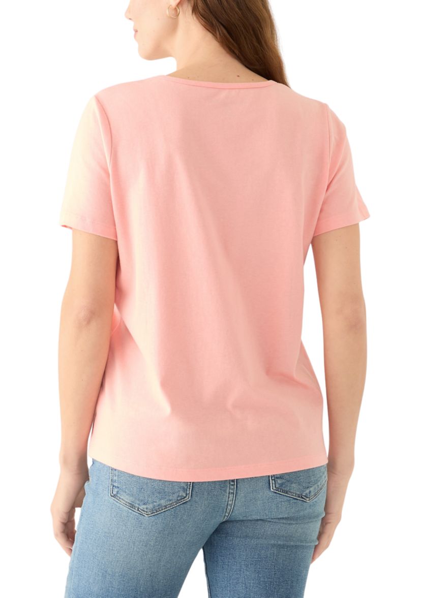 Womens Solid Amanda T-Shirt