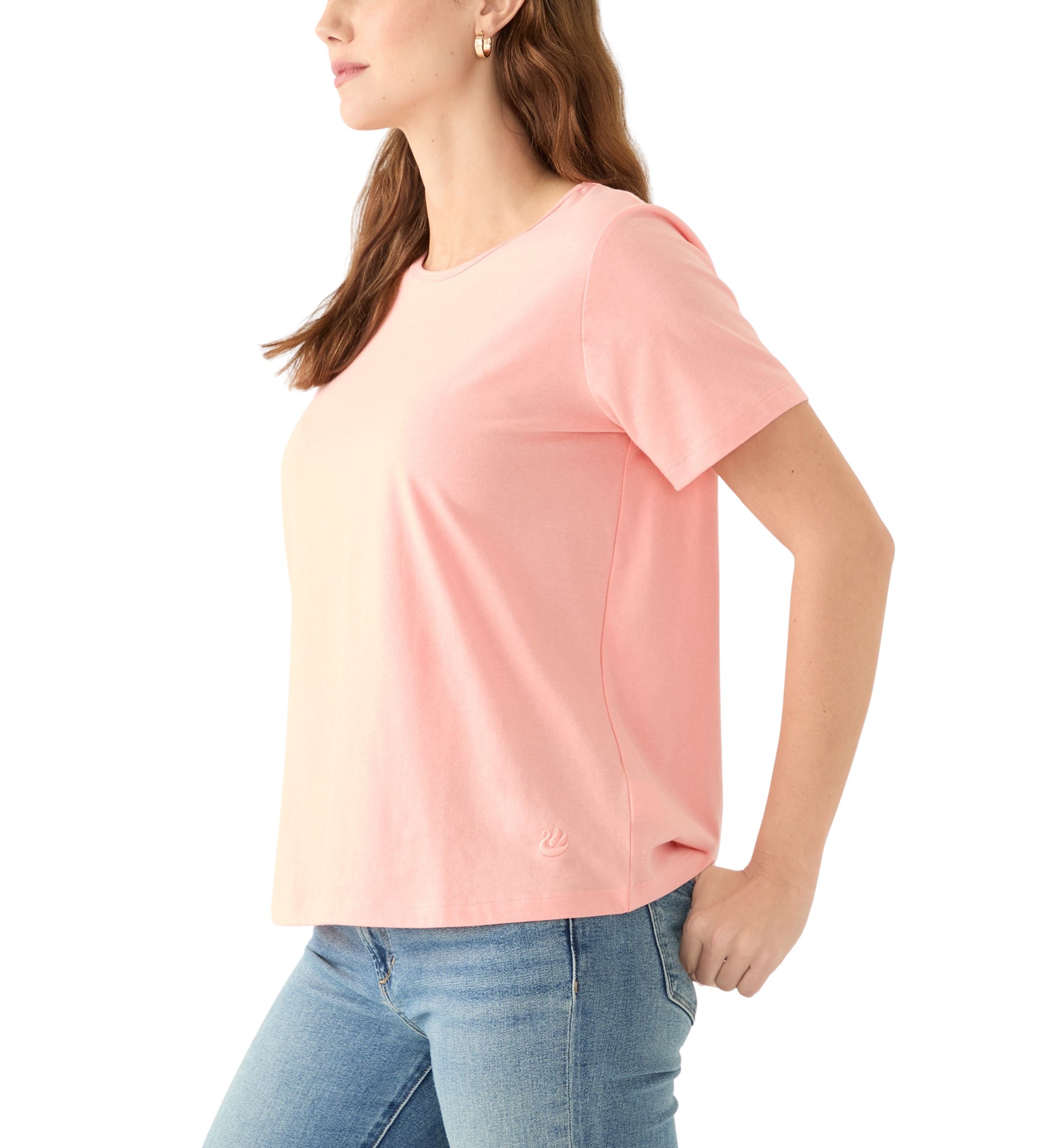Womens Solid Amanda T-Shirt