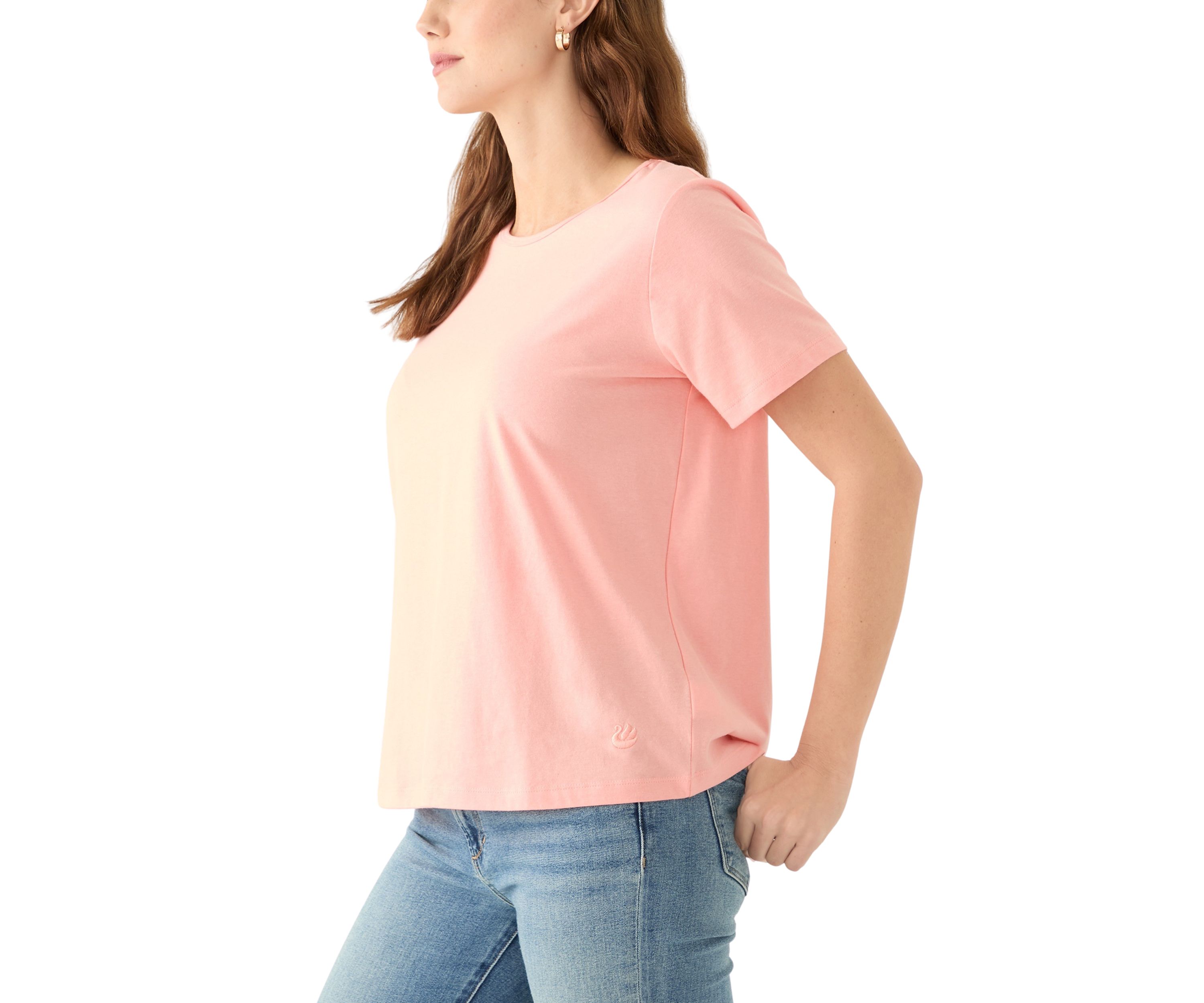 Womens Solid Amanda T-Shirt