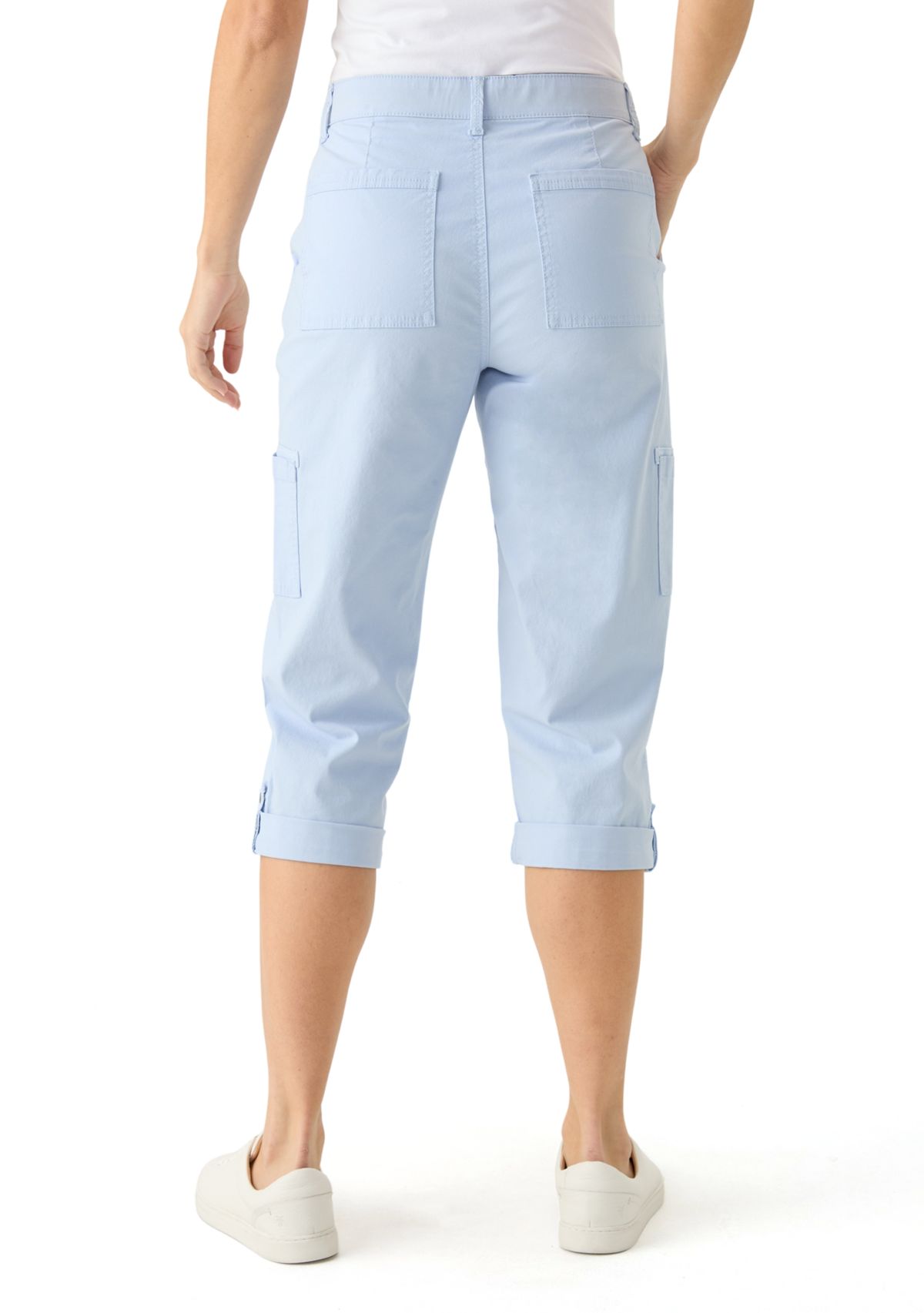 Womens Cargo Capri Pants