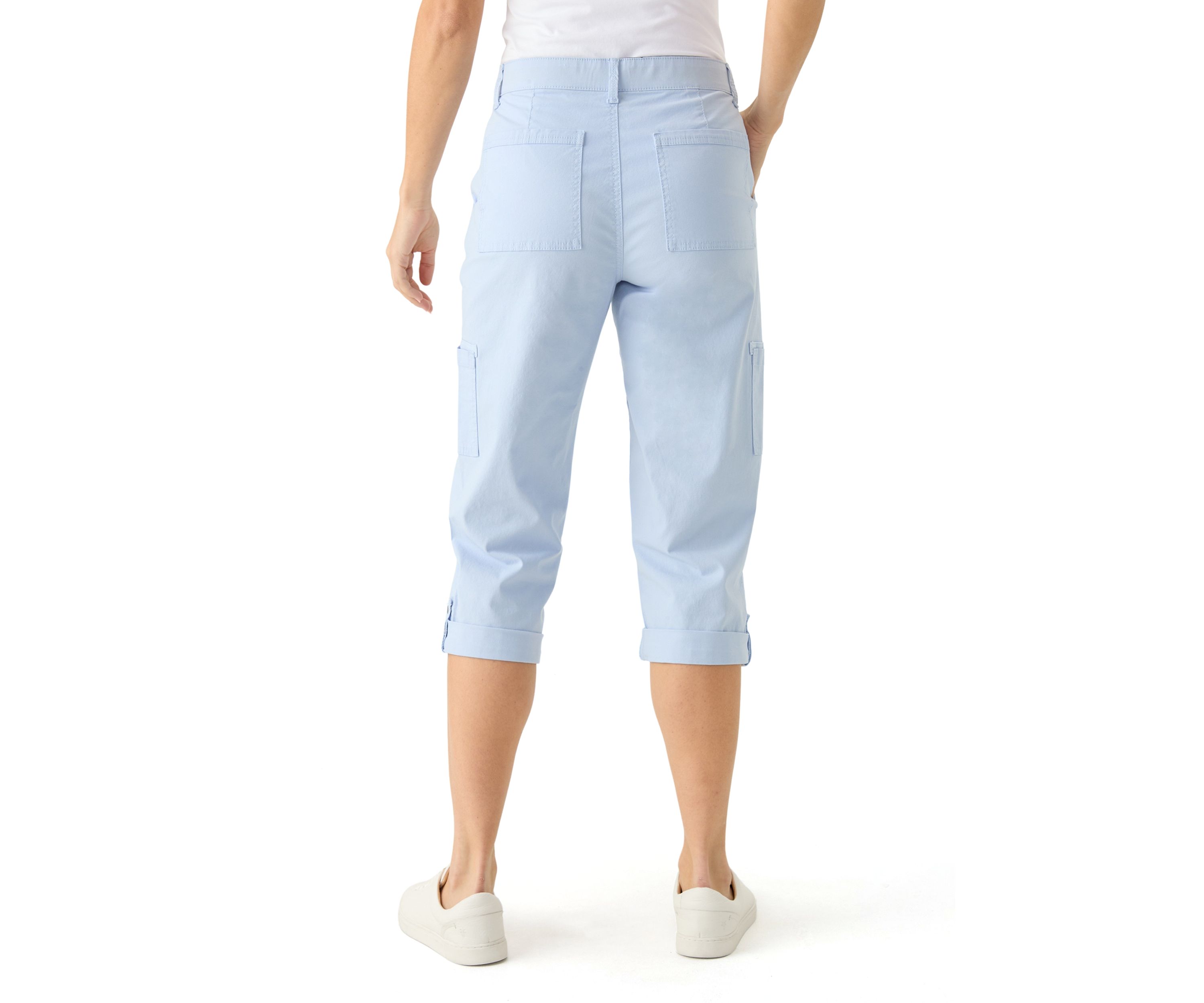 Womens Cargo Capri Pants