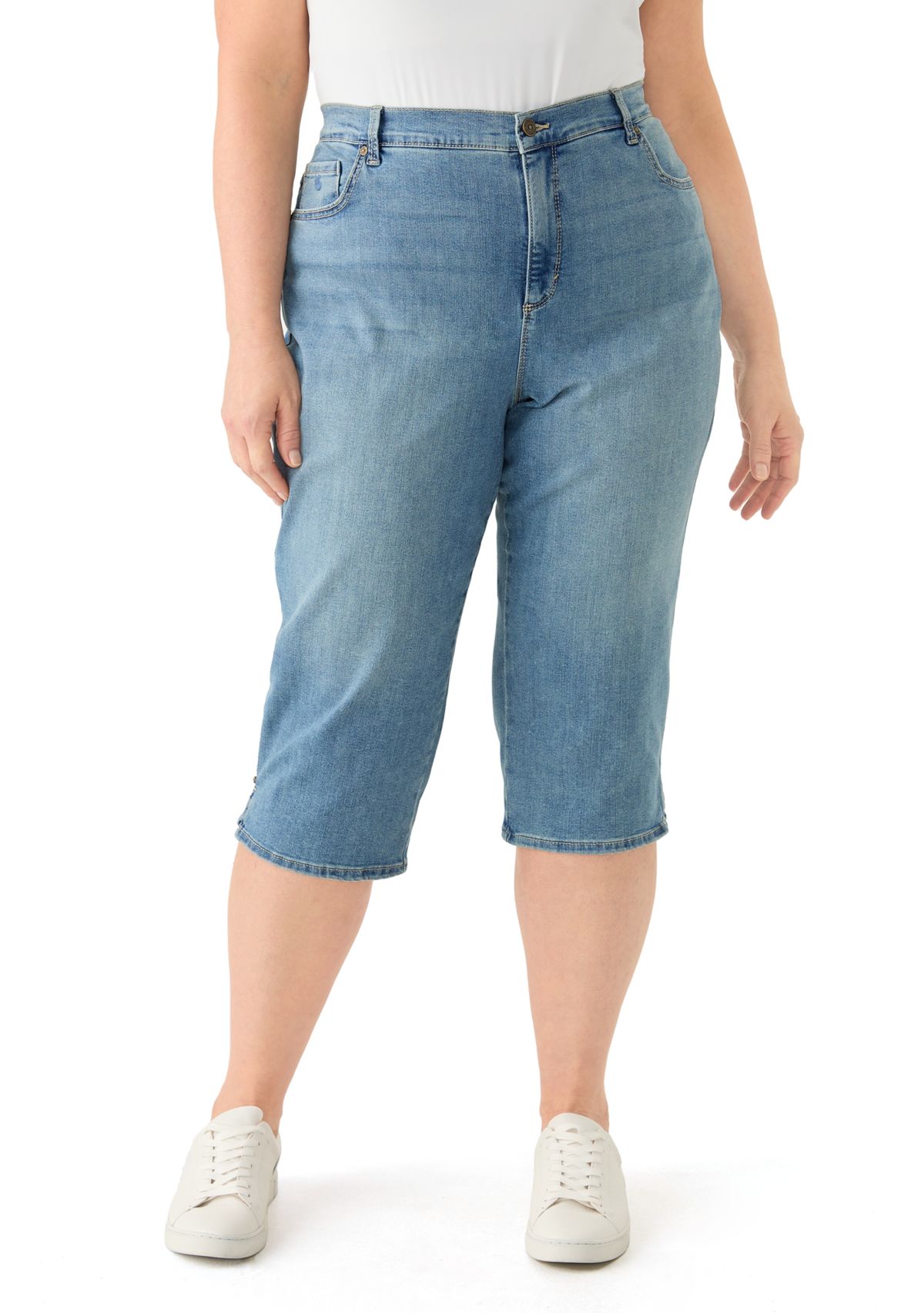 Plus Size Amanda Capri Jeans