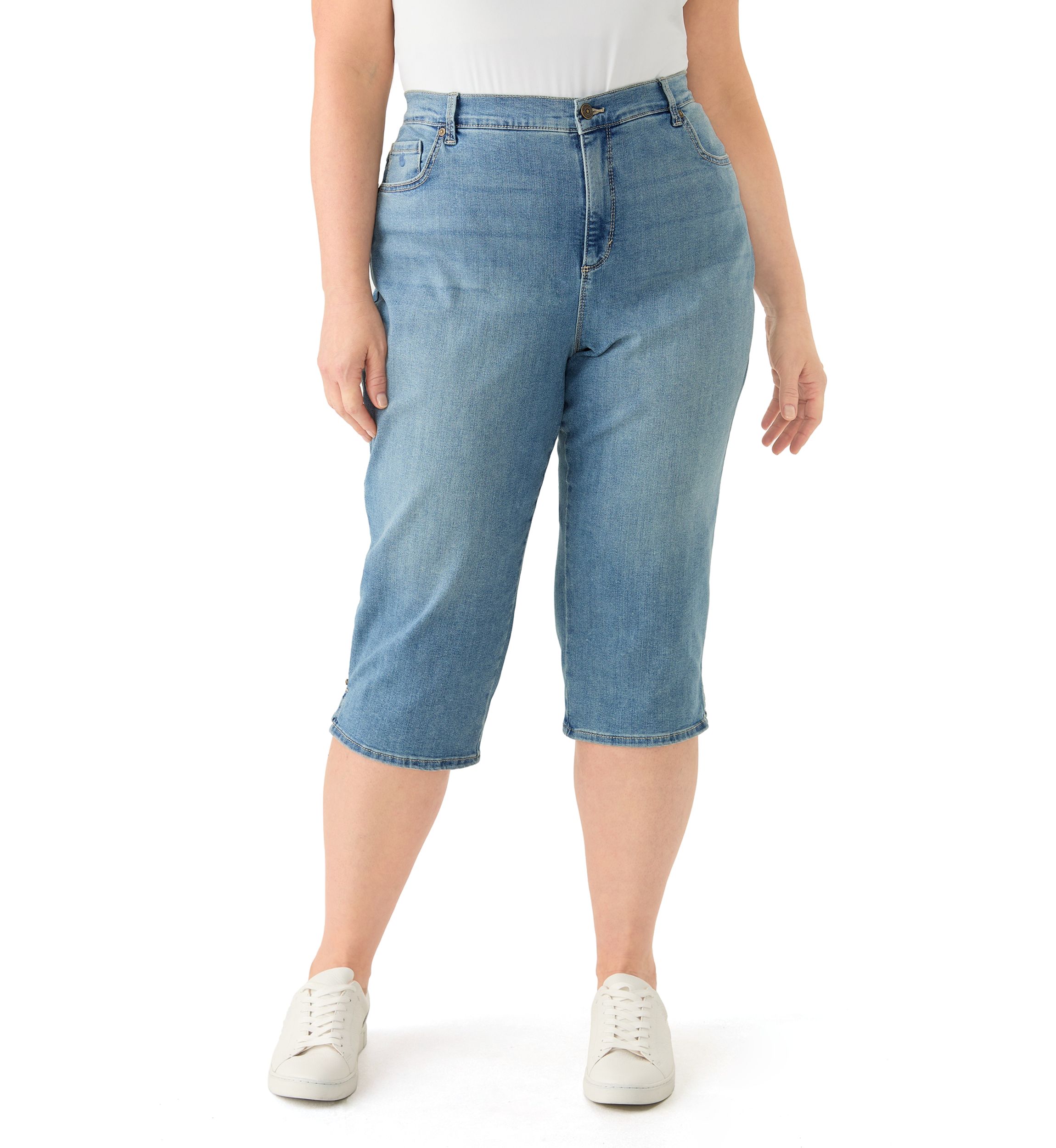 Plus Size Amanda Capri Jeans