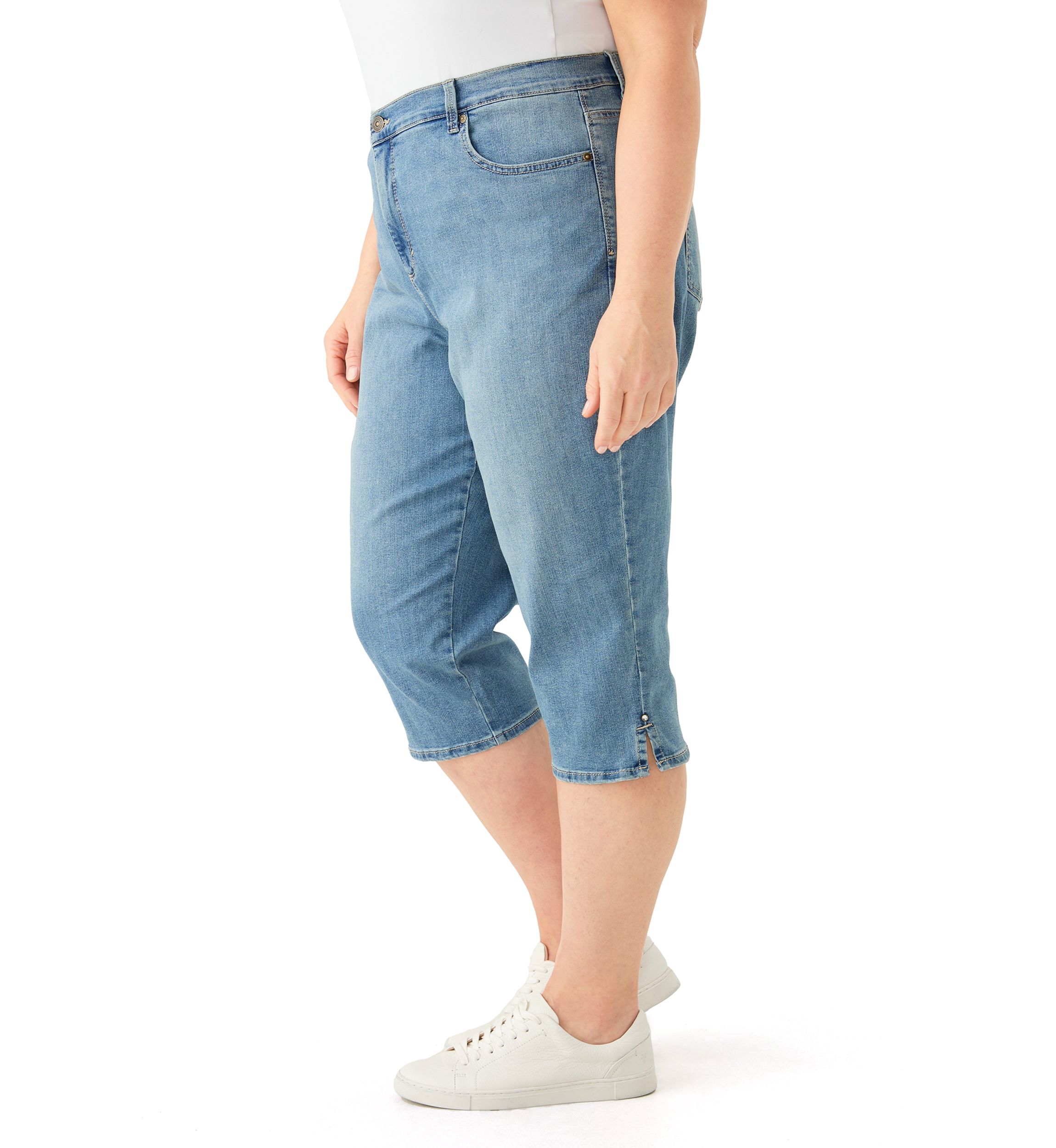 Plus Size Amanda Capri Jeans