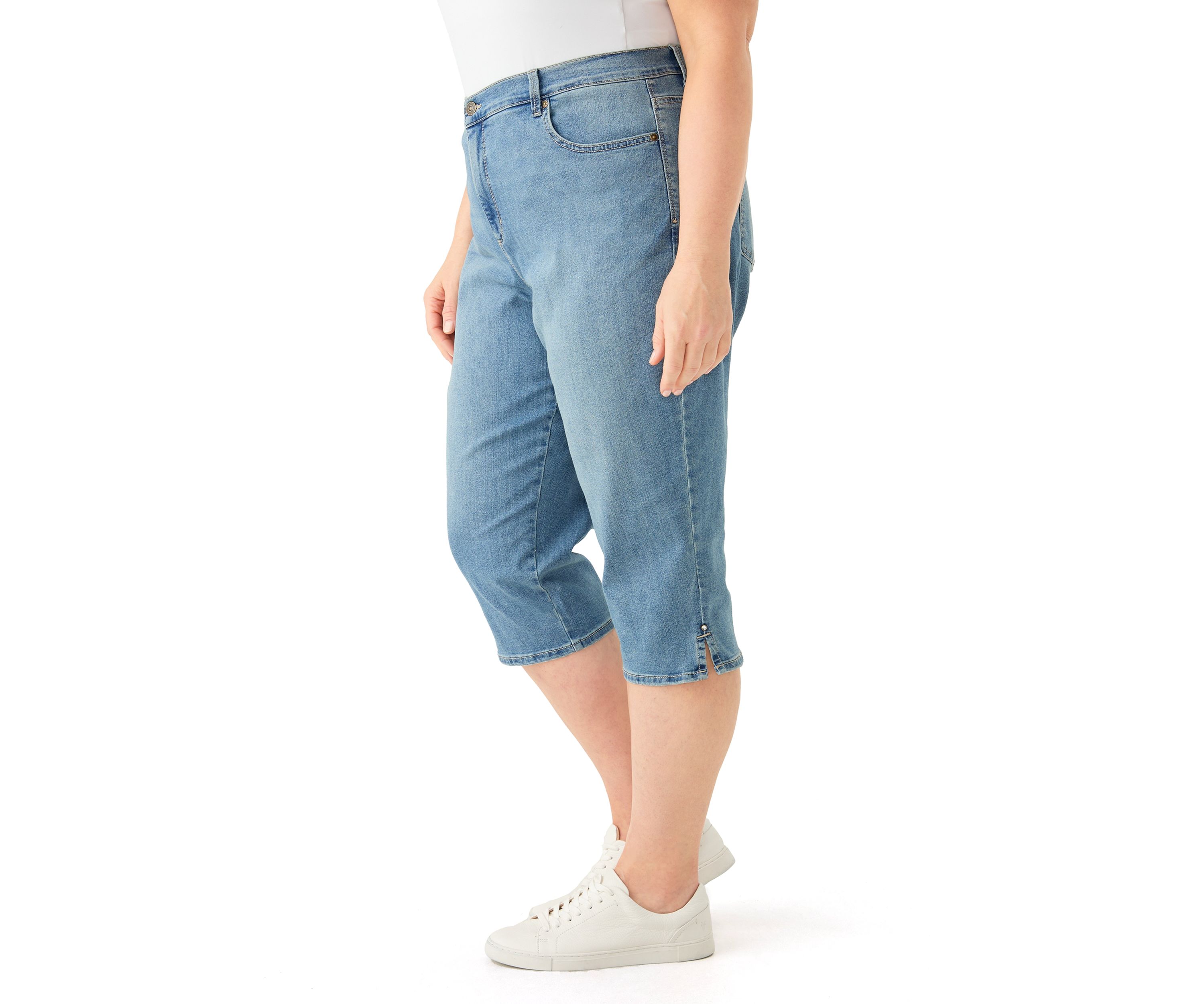 Plus Size Amanda Capri Jeans