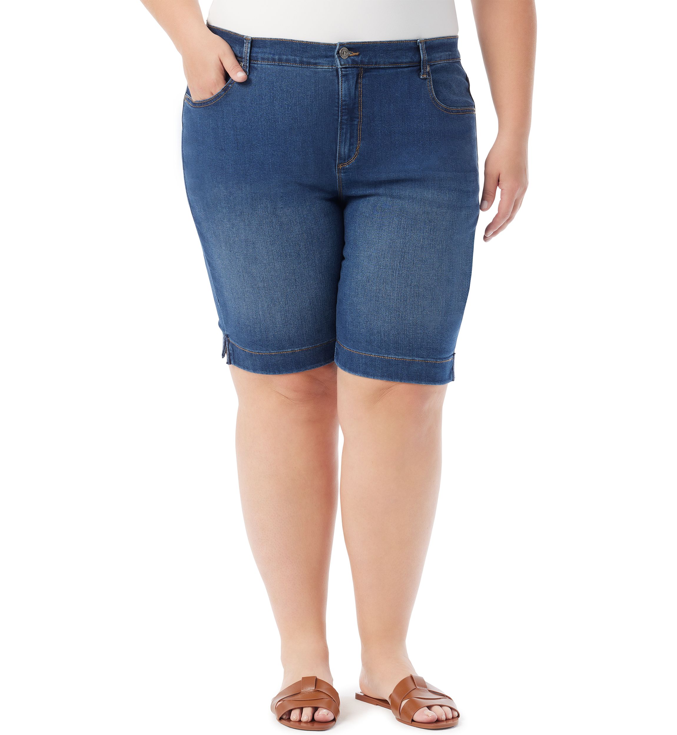 Plus Size Amanda Bermuda Shorts 