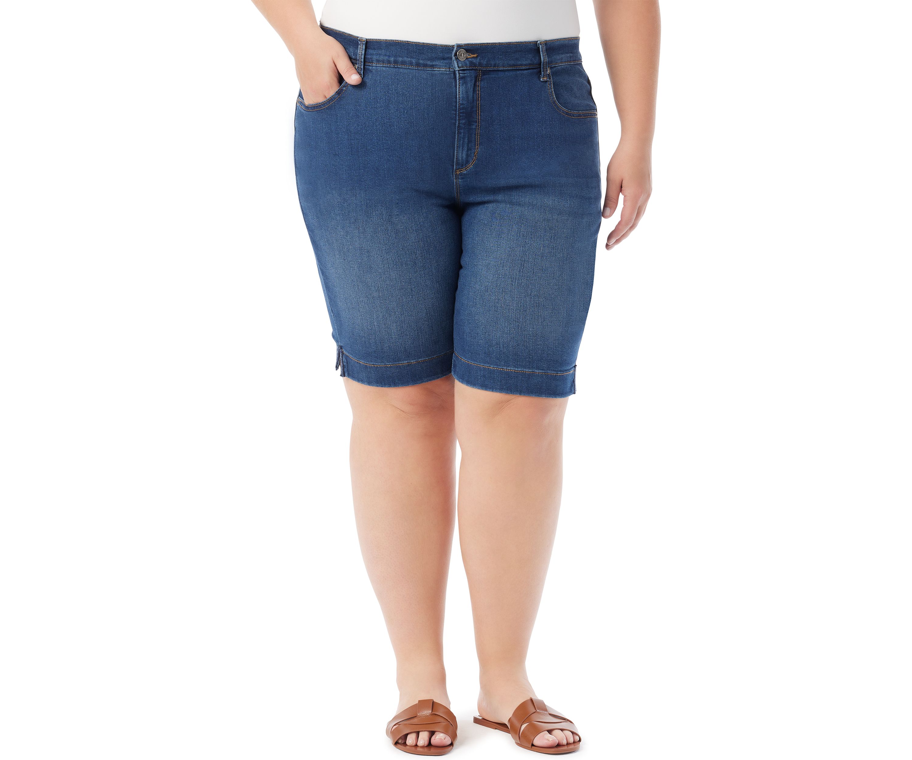 Plus Size Amanda Bermuda Shorts 