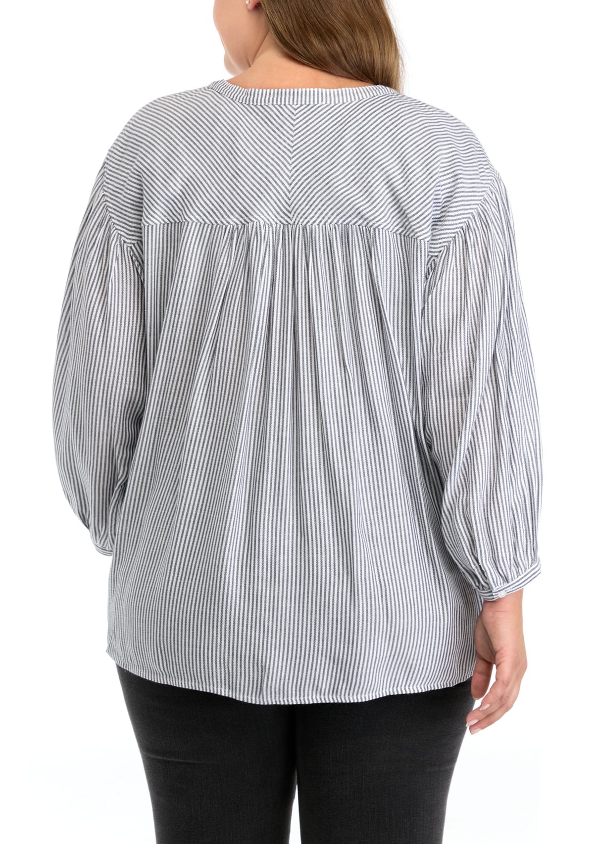 Plus Size Doral Henley Woven Shirt