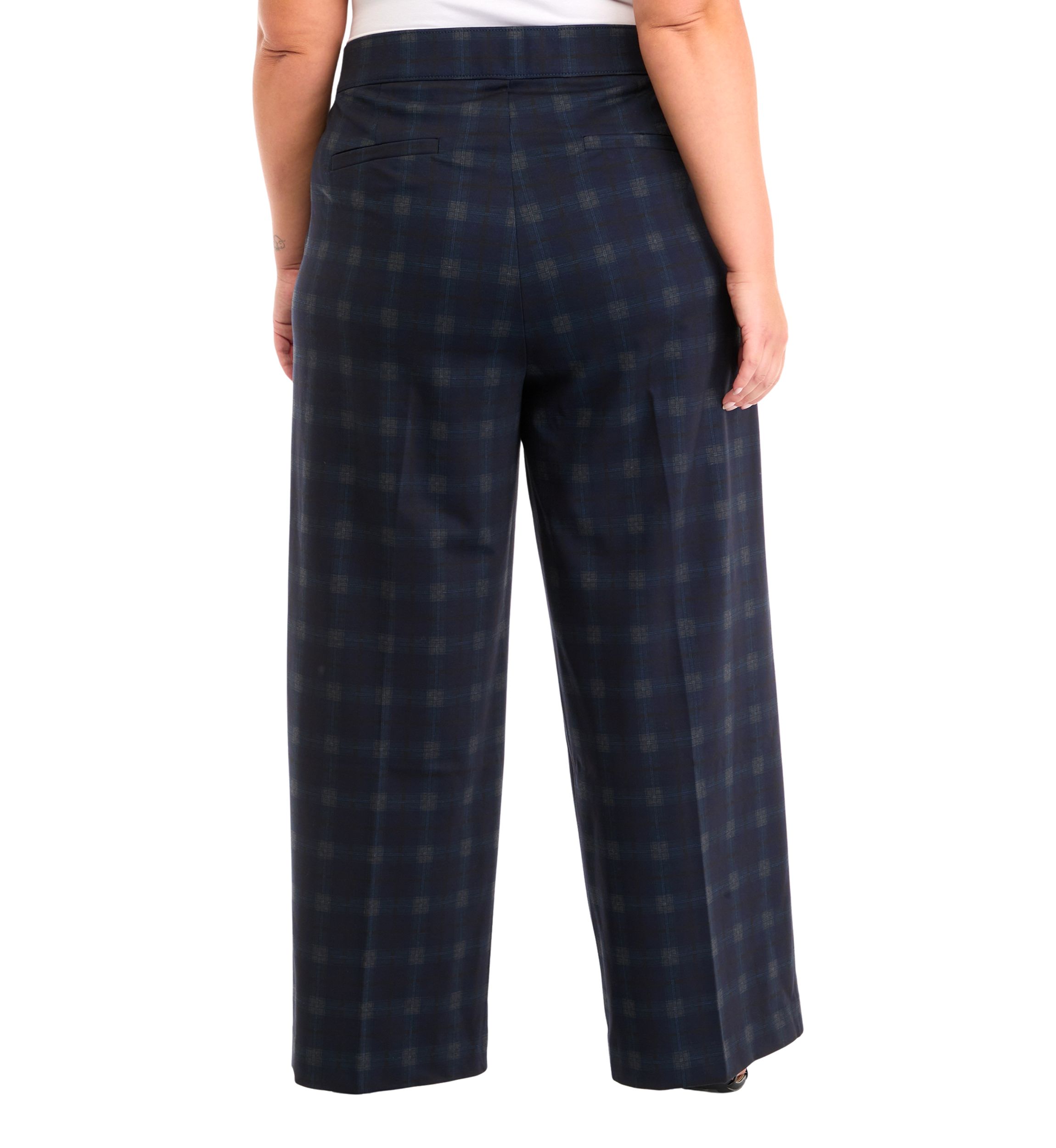 Plus Size Shape Effect Ponte Wide Leg Jeans