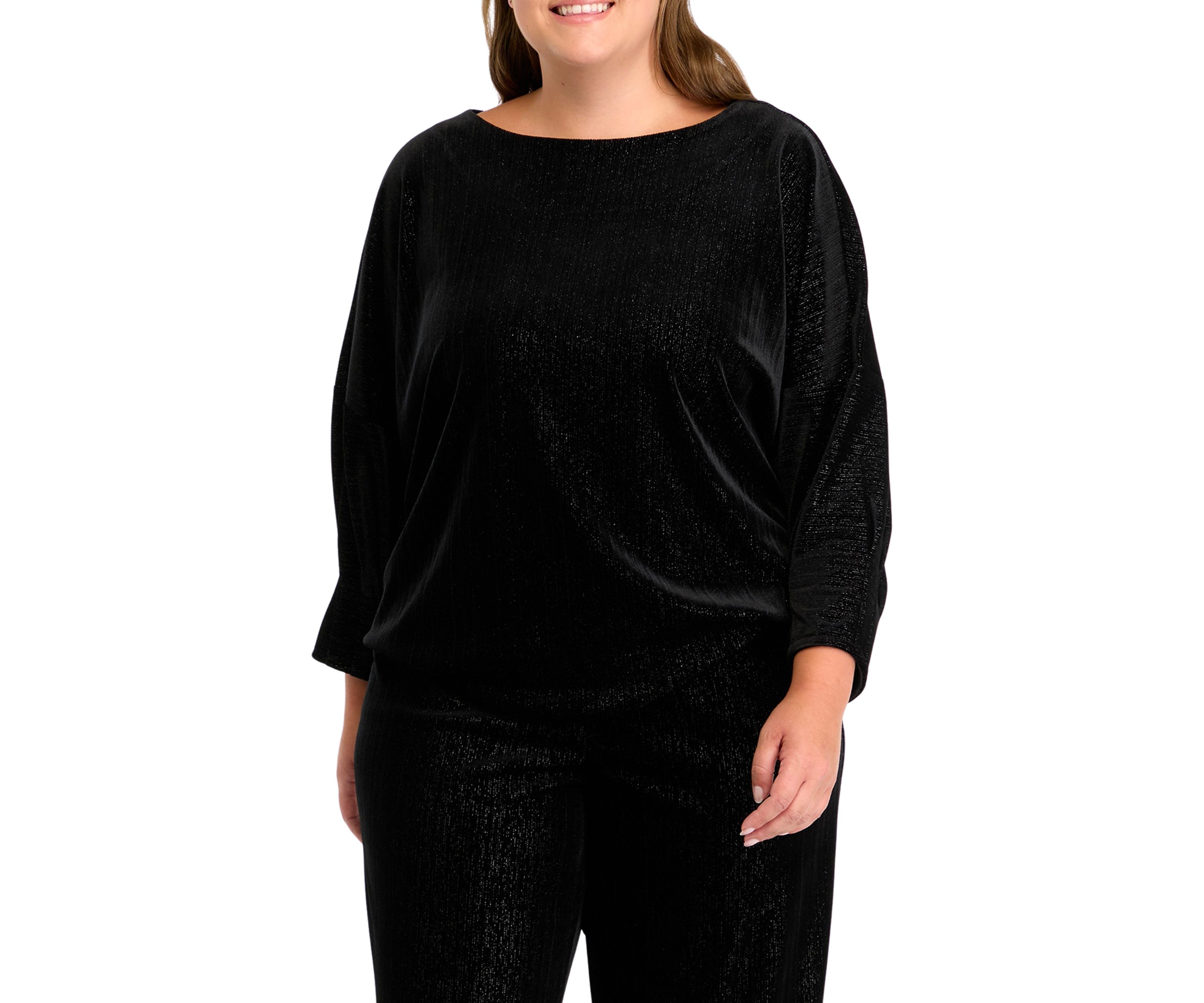 Plus Size Dixie Stretch Velvet Top