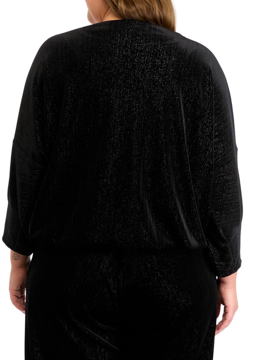 Plus Size Dixie Stretch Velvet Top