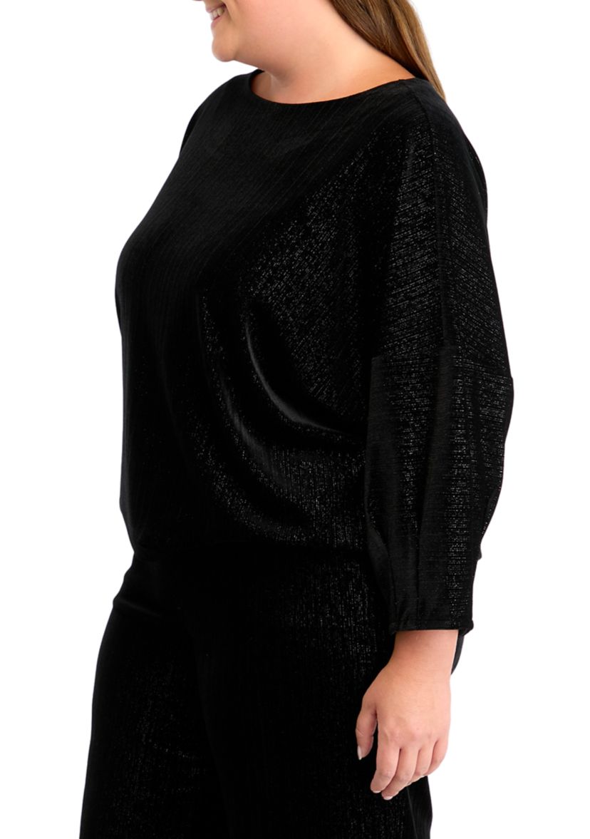 Plus Size Dixie Stretch Velvet Top