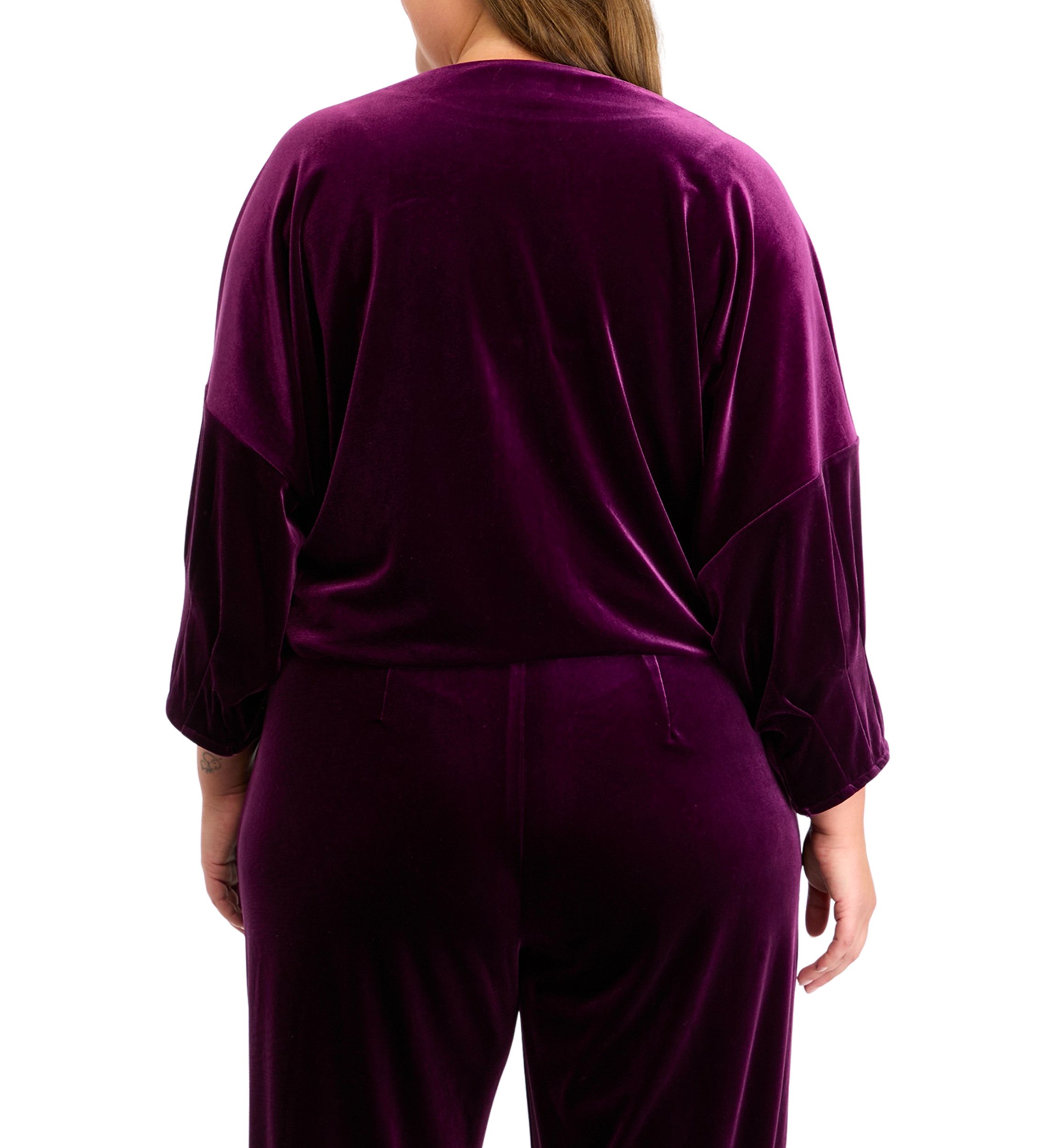 Plus Size Dixie Stretch Velvet Top