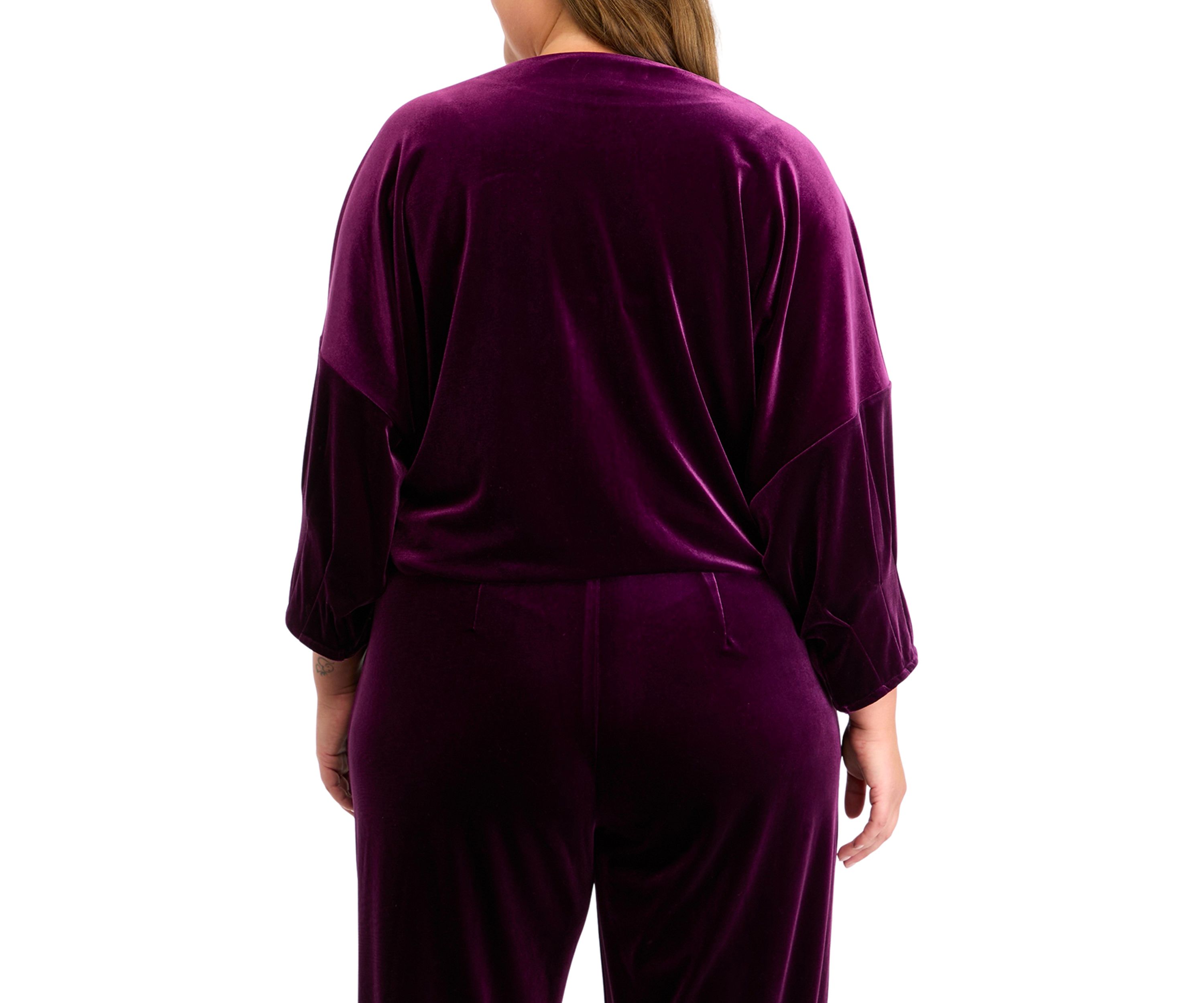 Plus Size Dixie Stretch Velvet Top