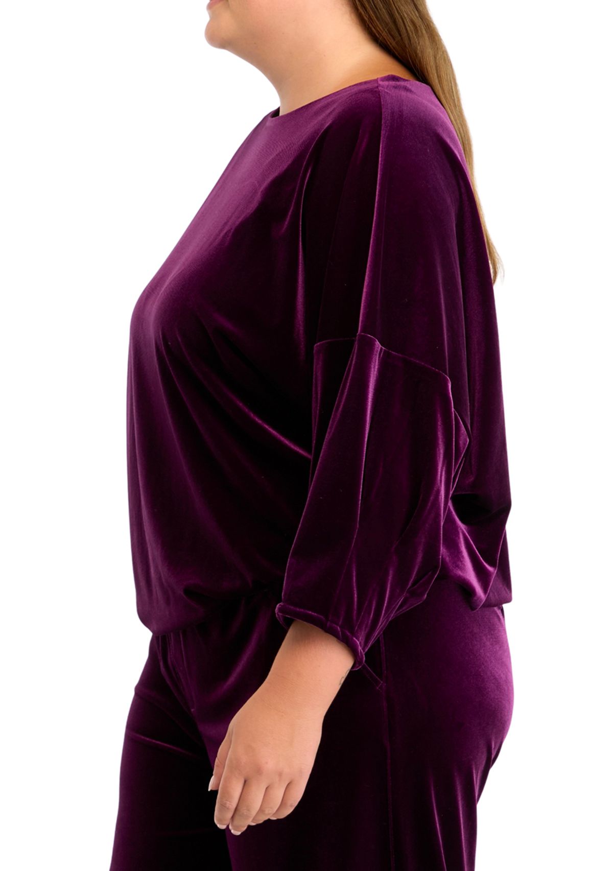Plus Size Dixie Stretch Velvet Top