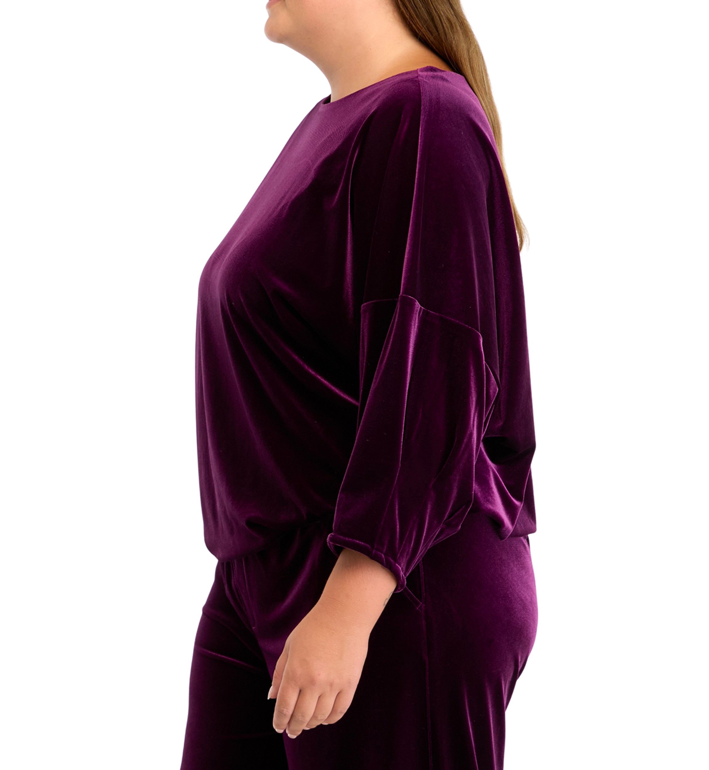 Plus Size Dixie Stretch Velvet Top