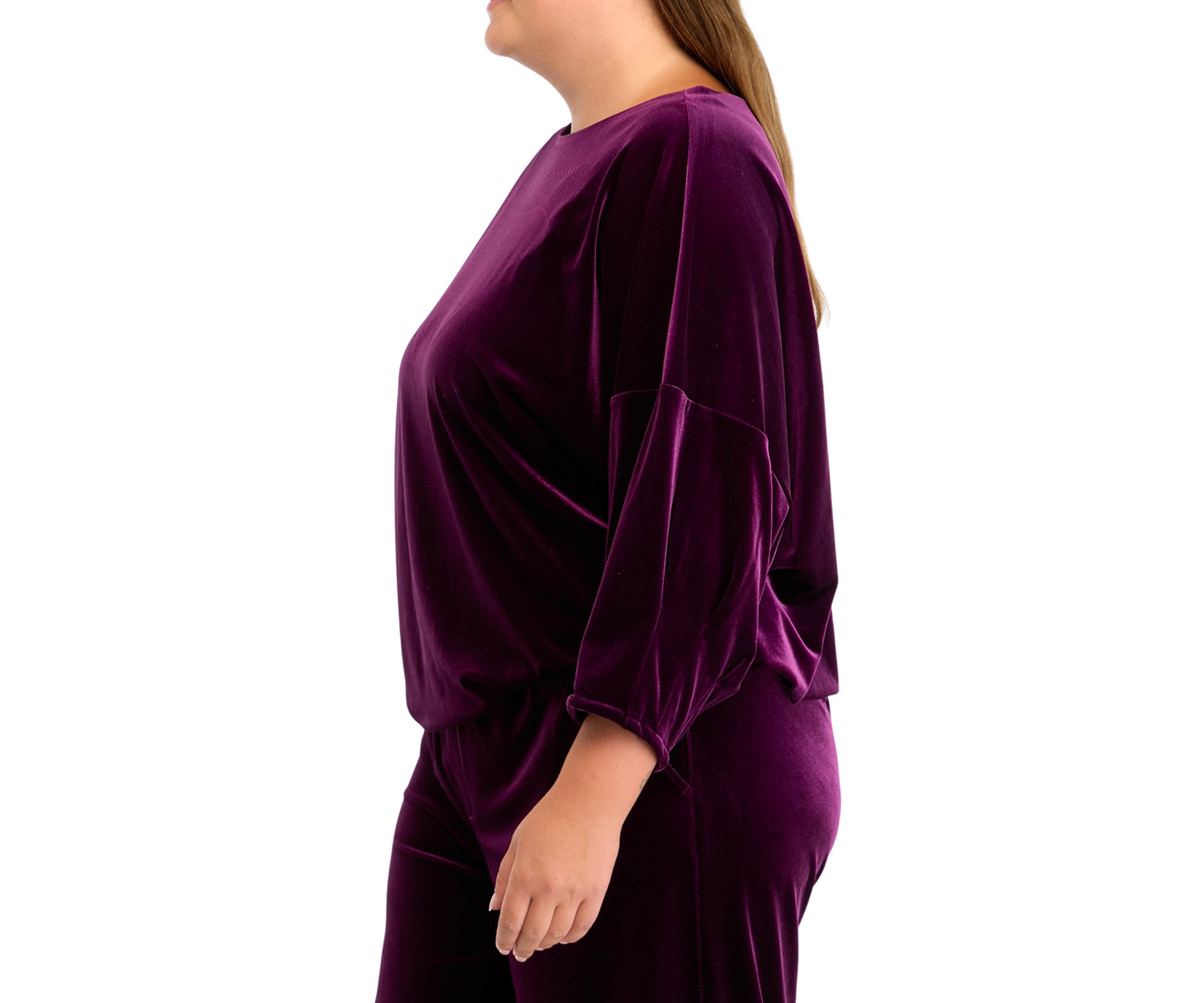 Plus Size Dixie Stretch Velvet Top