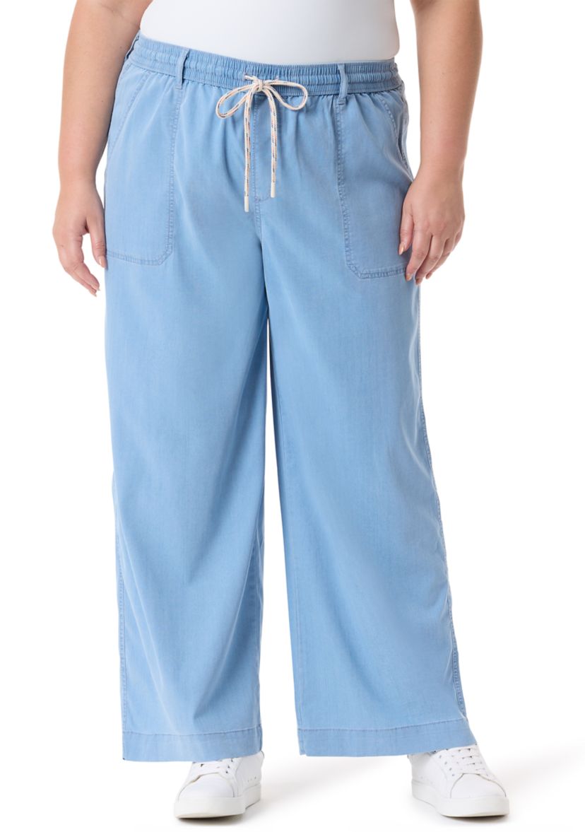 Plus Size Wide Leg Pants
