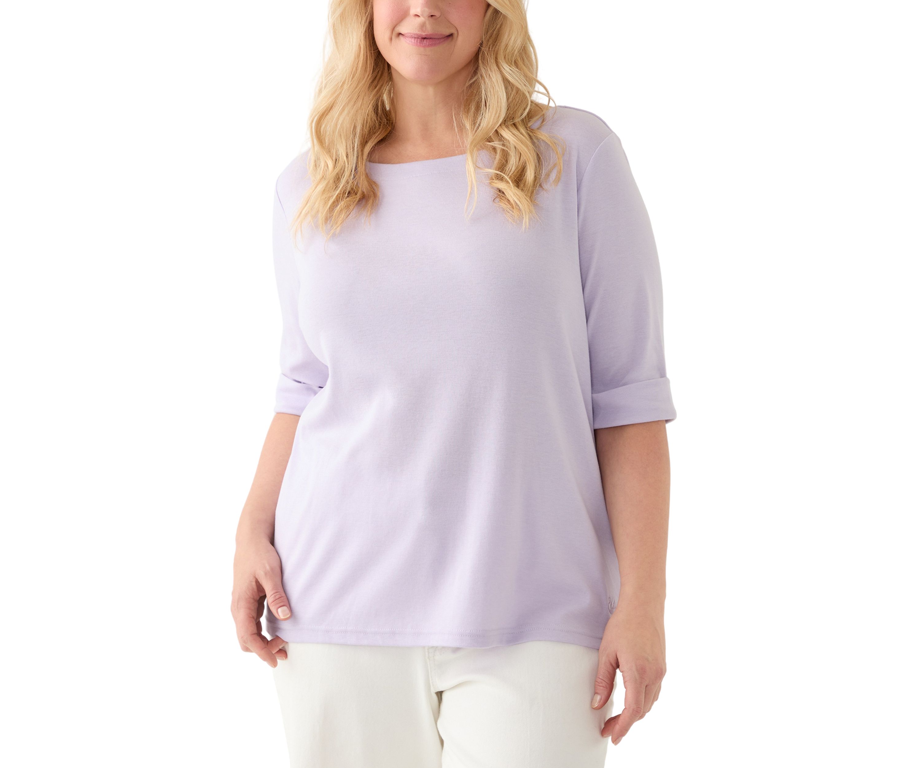 Plus Size Alanis Boat Neck Knit Top