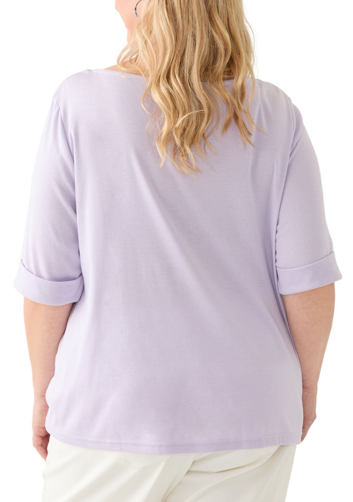 Plus Size Alanis Boat Neck Knit Top