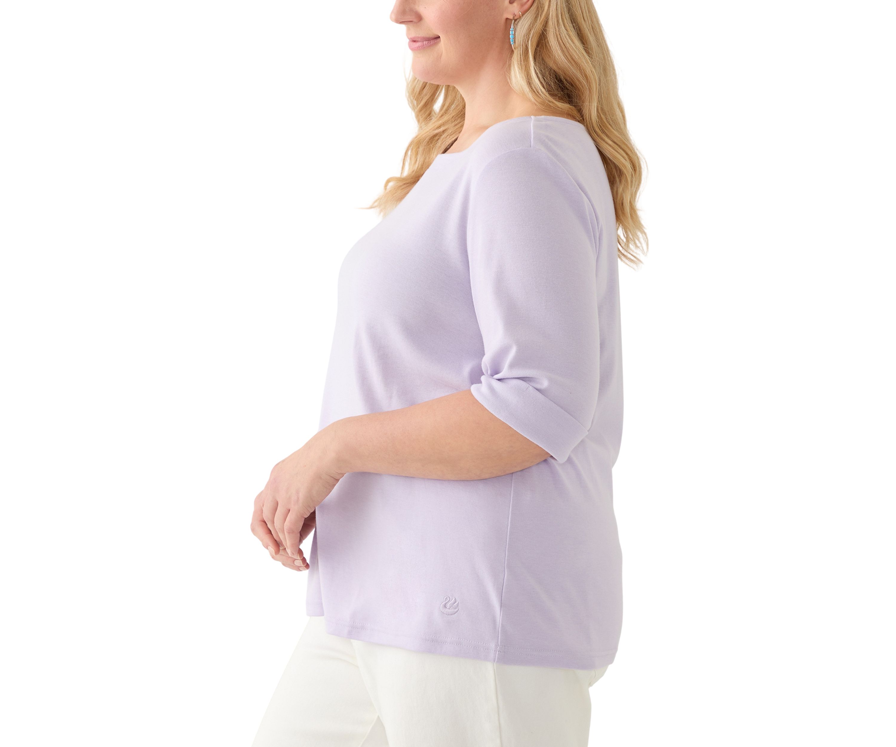 Plus Size Alanis Boat Neck Knit Top