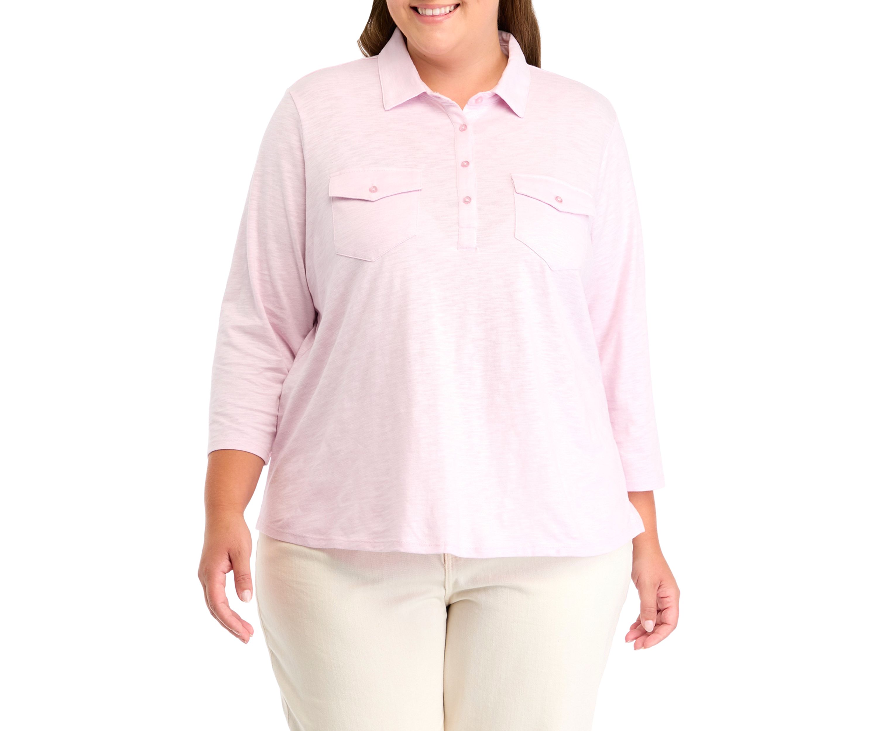Plus Size Astery Henley Knit Top