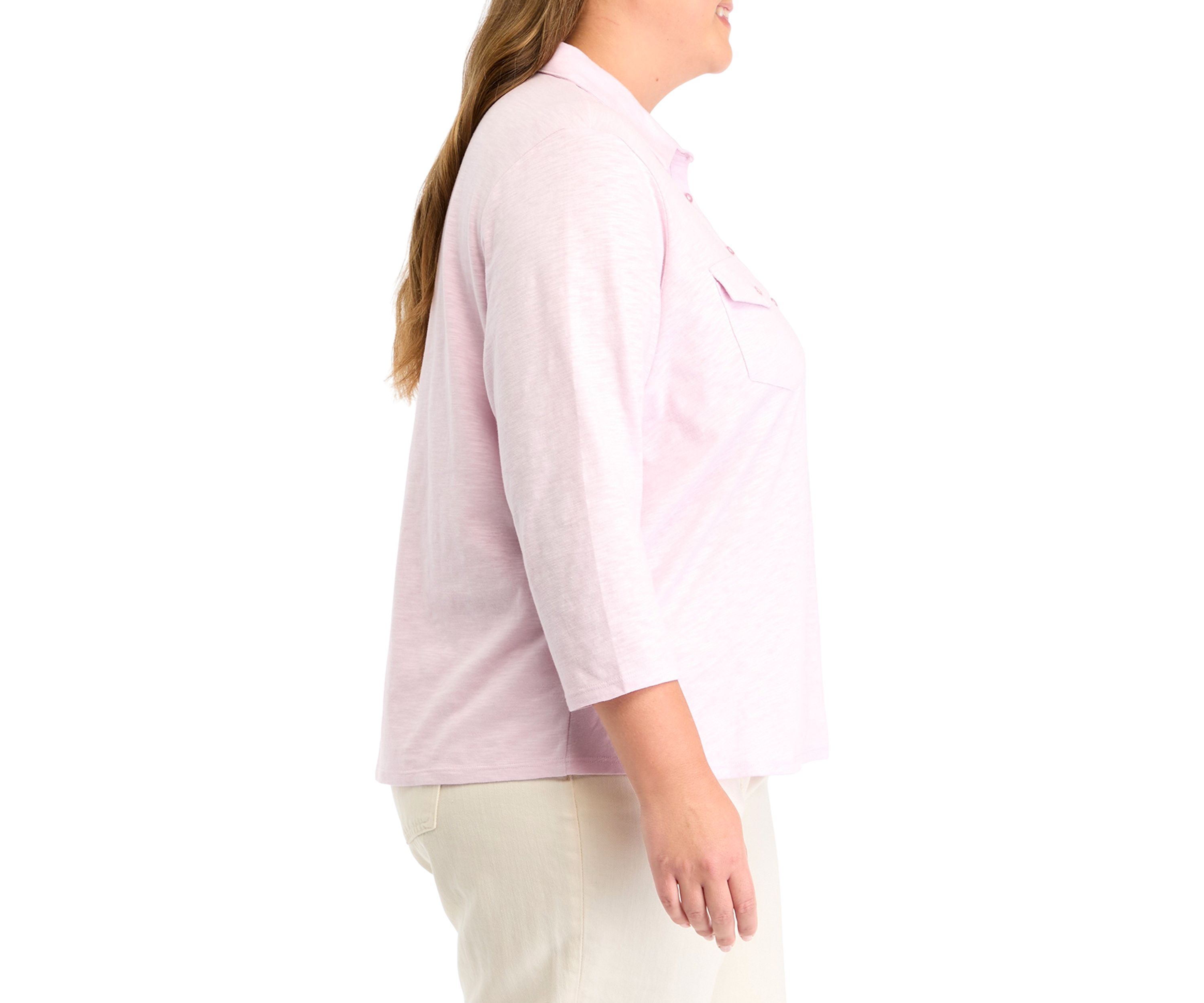 Plus Size Astery Henley Knit Top