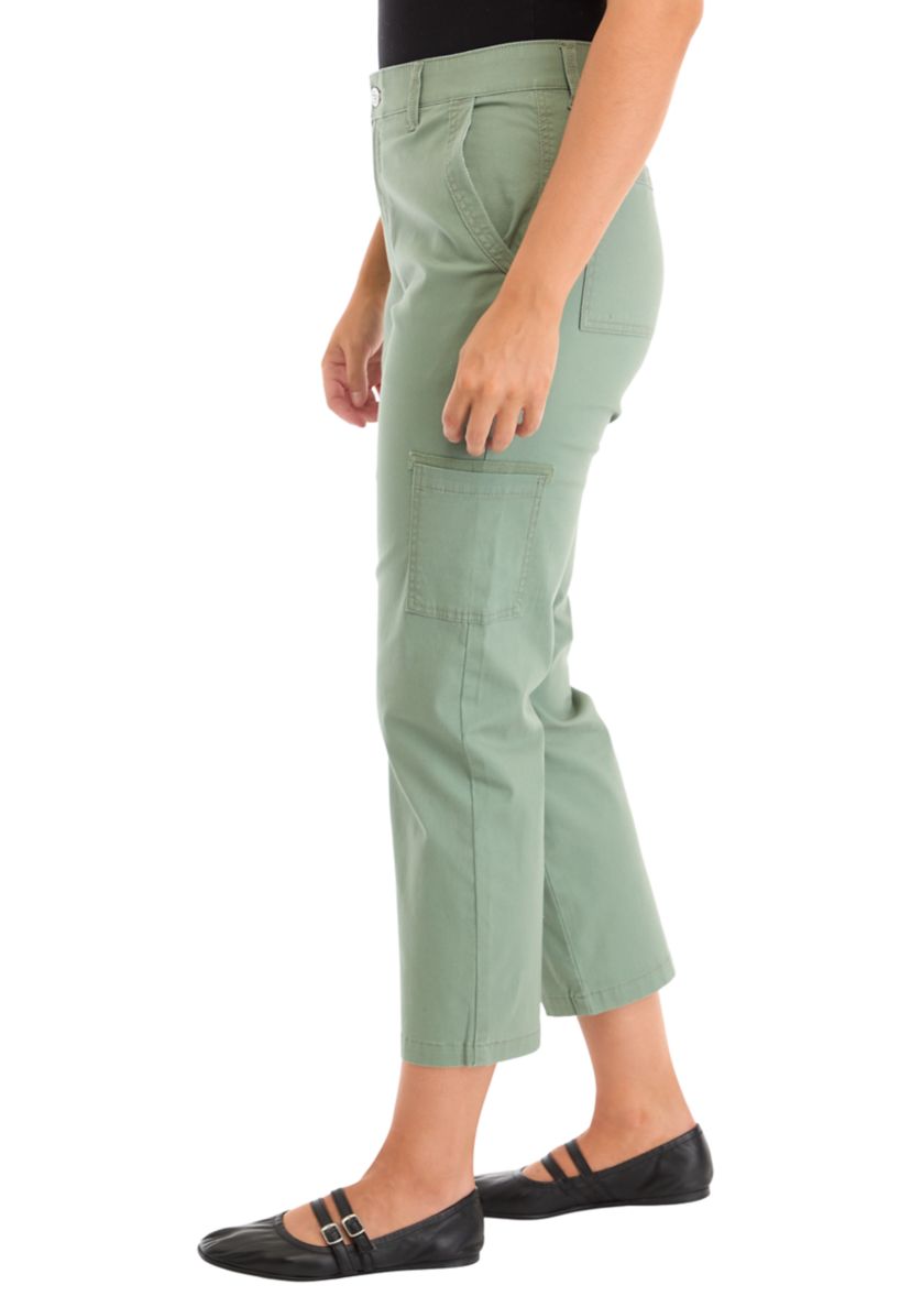 Womens Cargo Pants with Elastic Waistband 
