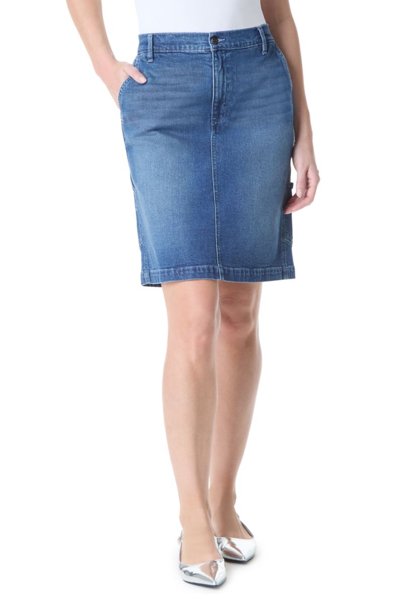 Womens High Rise Utility Skirt