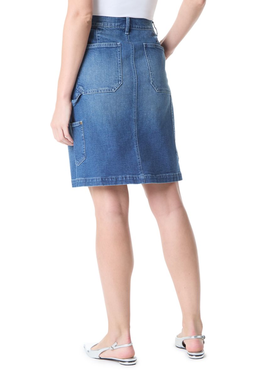 Womens High Rise Utility Skirt
