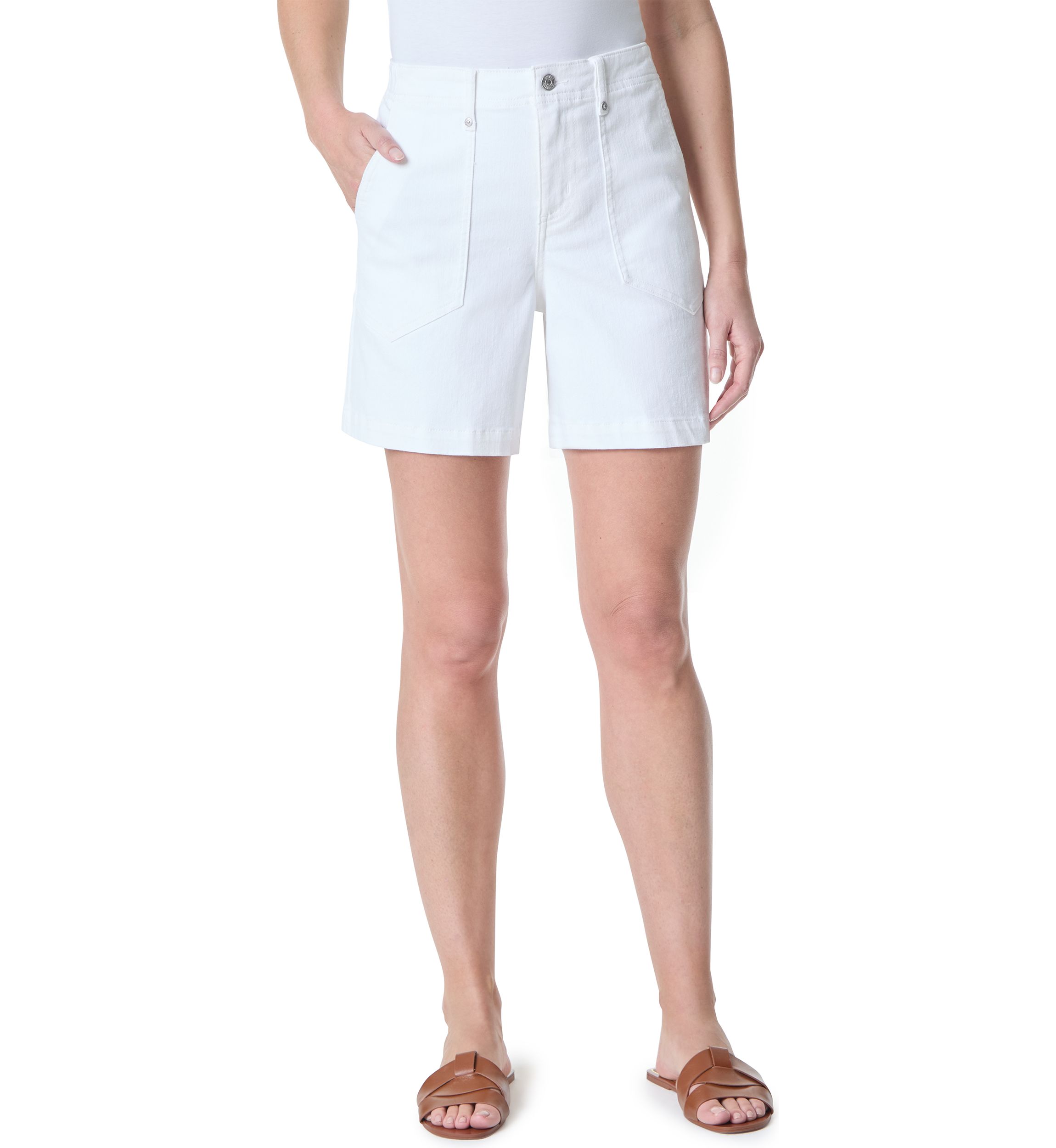 Womens Patch Pocket Shorts