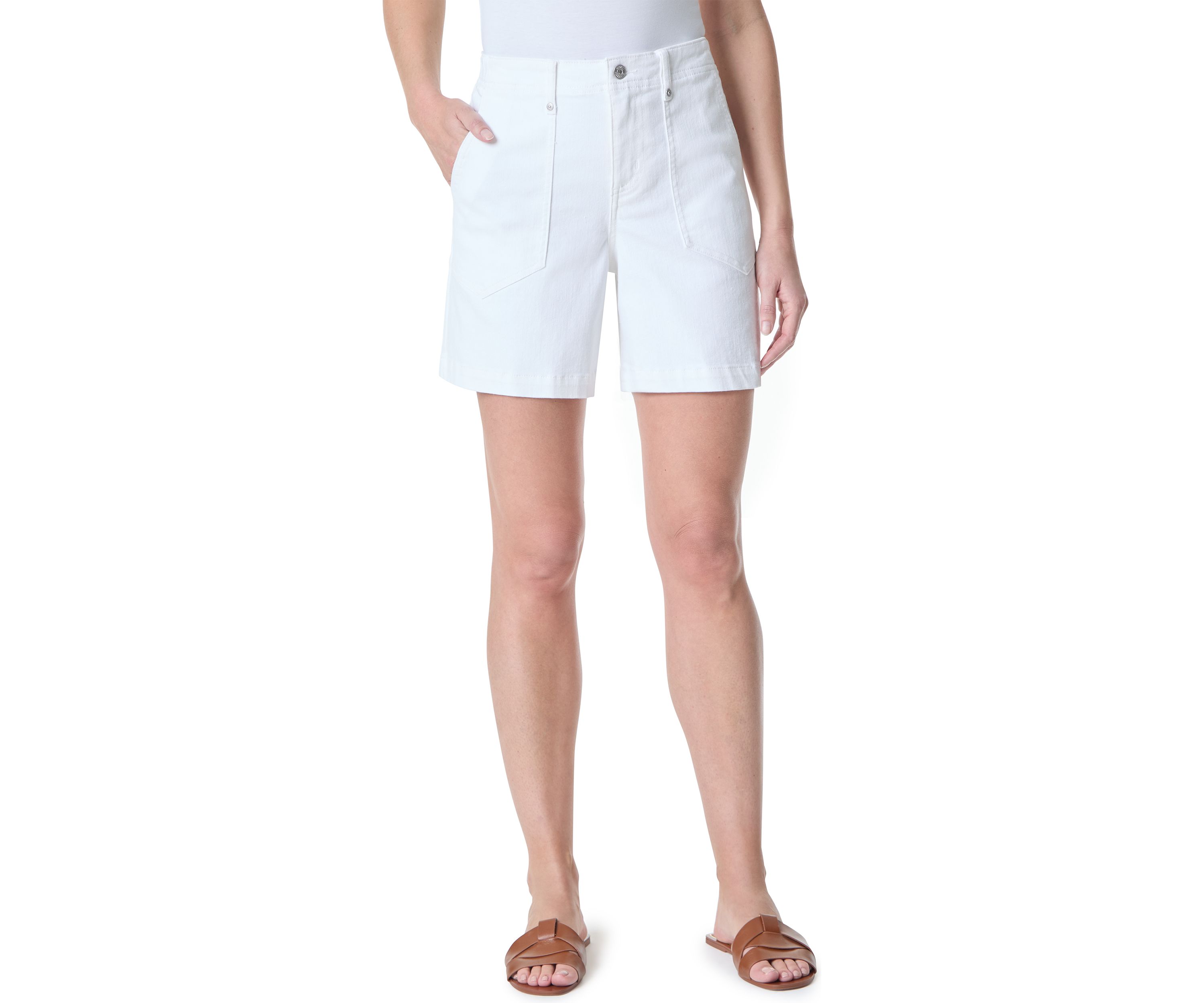 Womens Patch Pocket Shorts