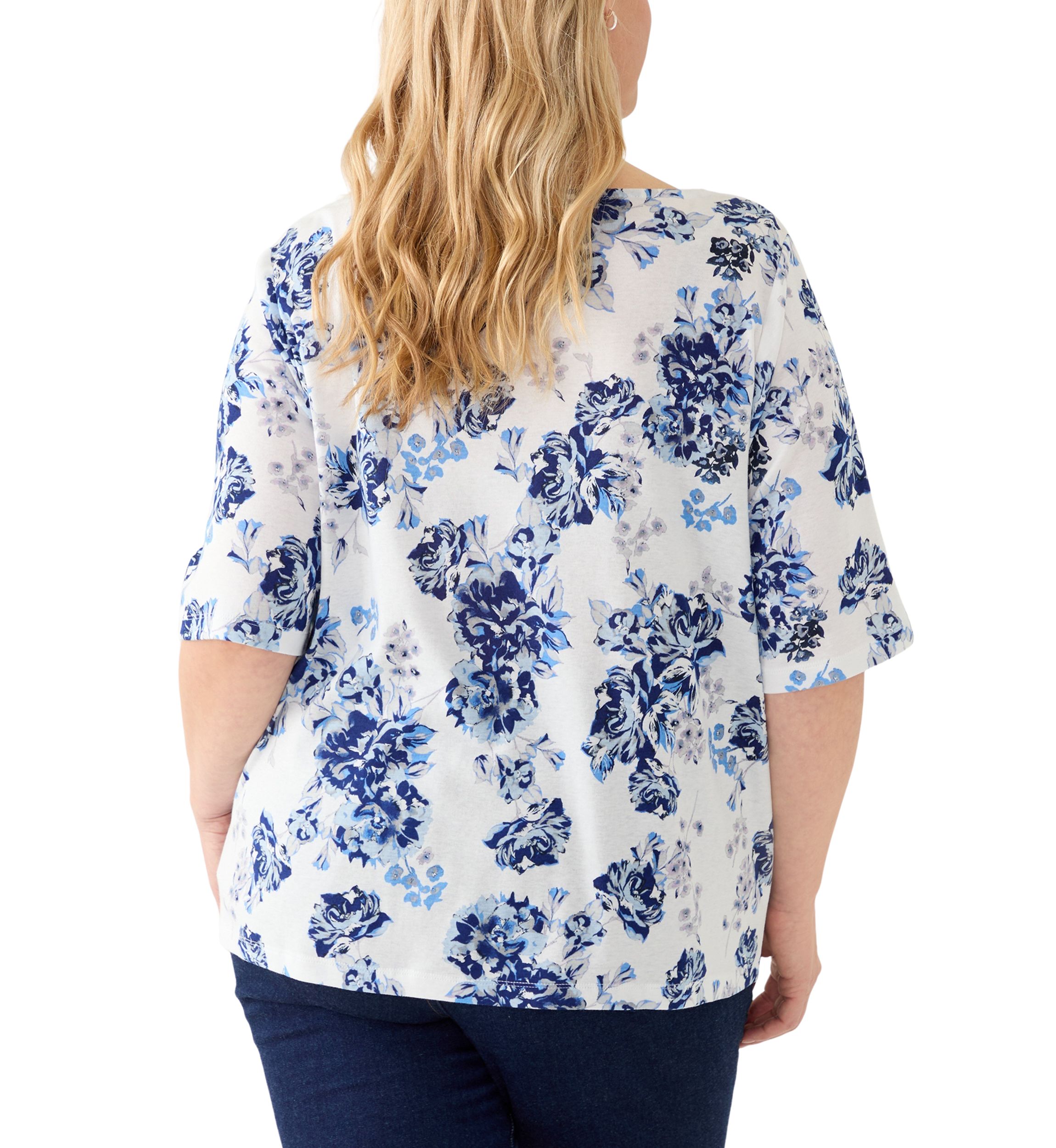 Plus Size Emory Split Neck Knit Top