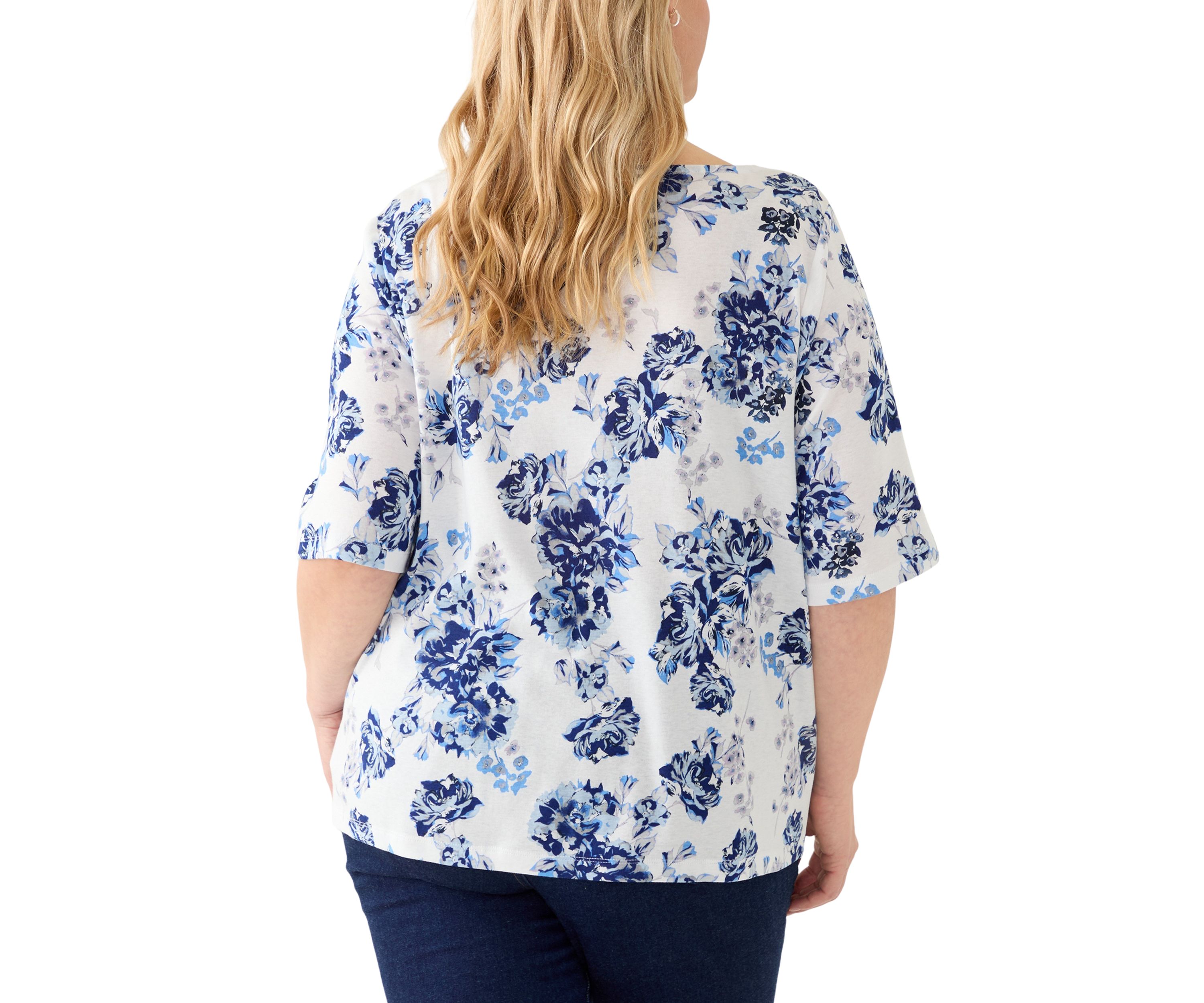 Plus Size Emory Split Neck Knit Top