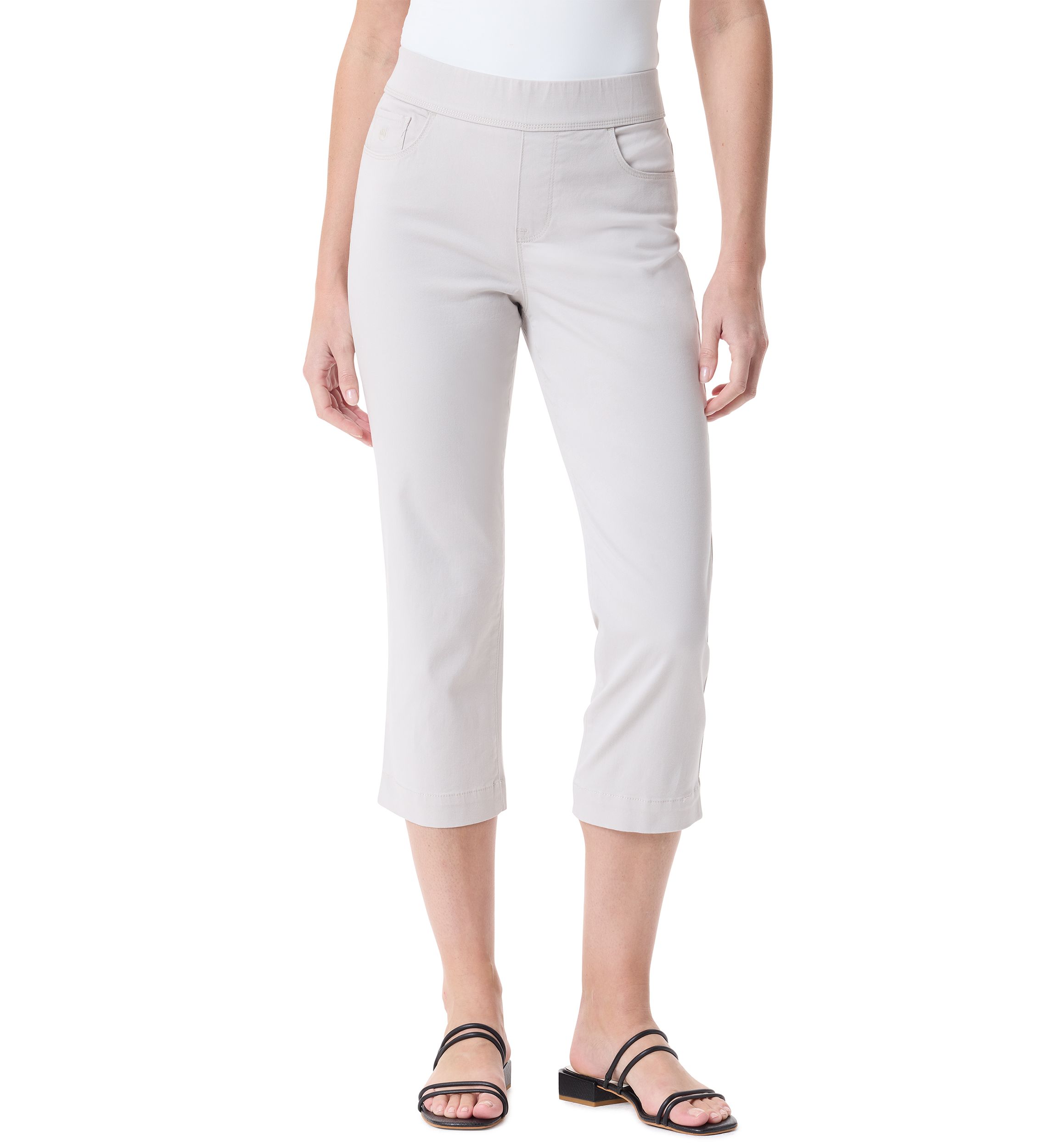 Plus Size Amanda Pull On Capri Pants