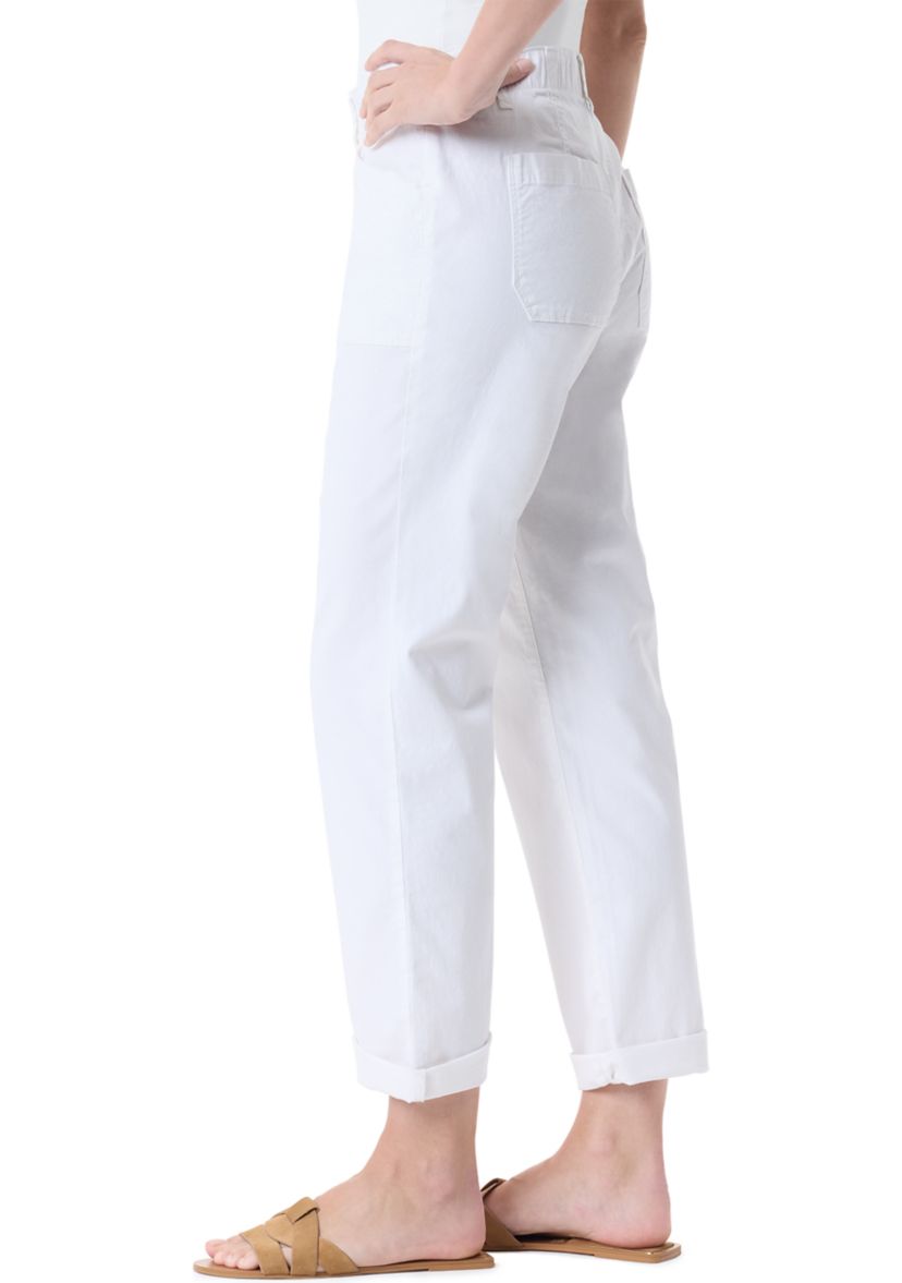 Petite Cuffed Straight Utility Pants 