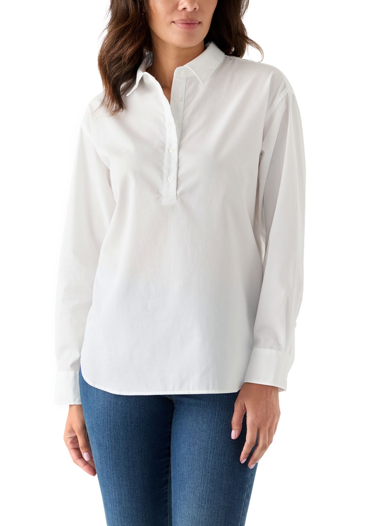 Petite  Amanda Popover Shirt