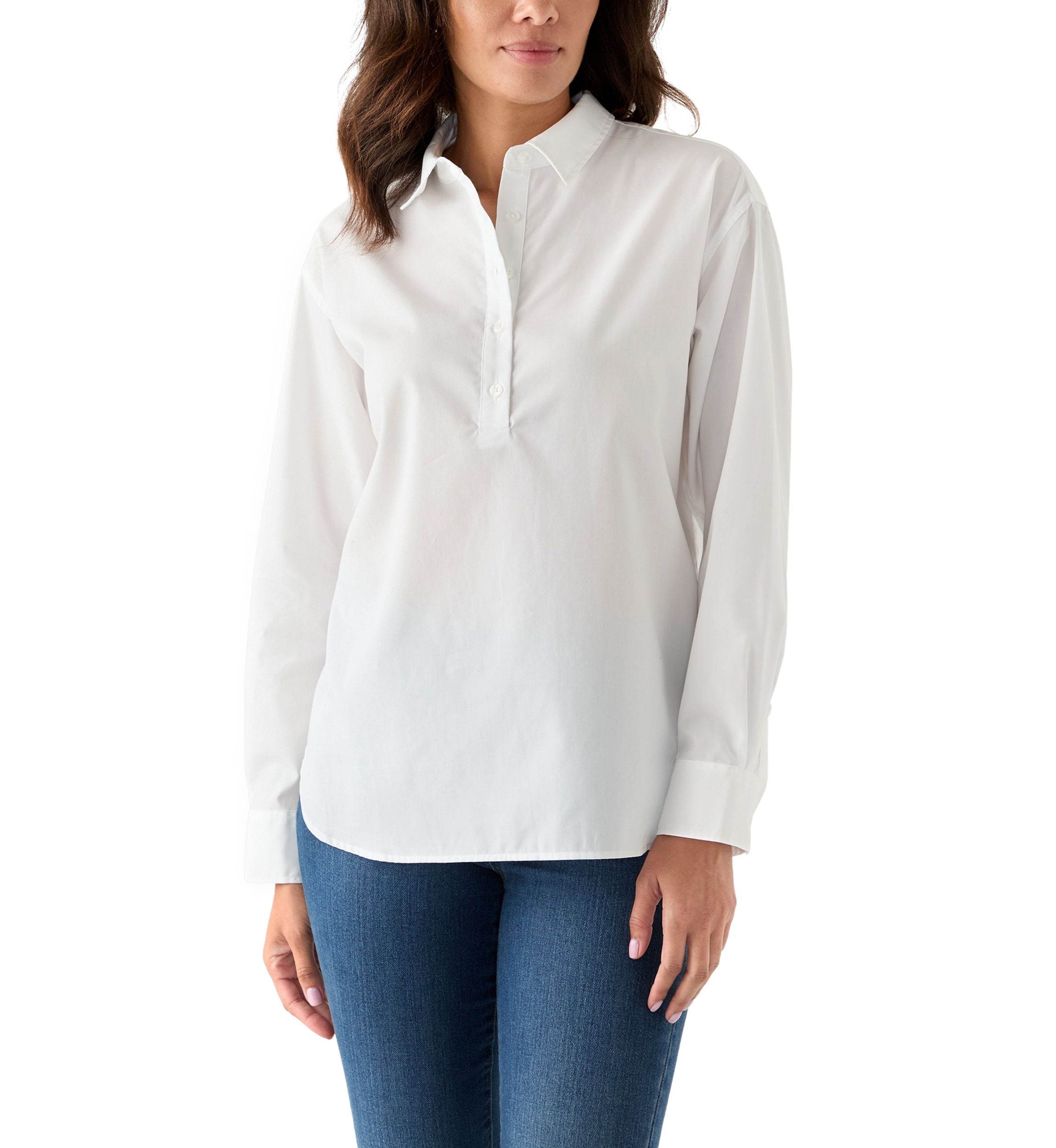 Petite  Amanda Popover Shirt