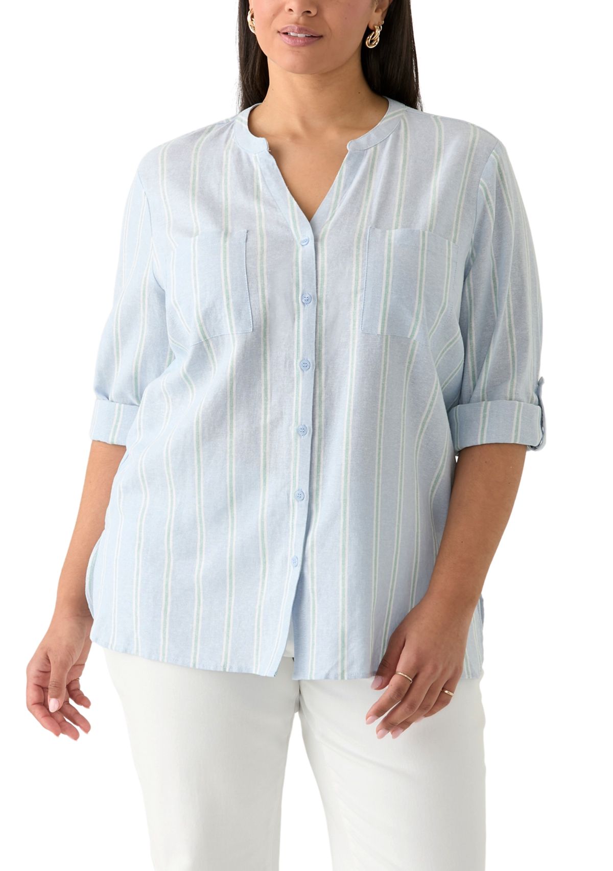 Plus Size Sabina Button Down Shirt