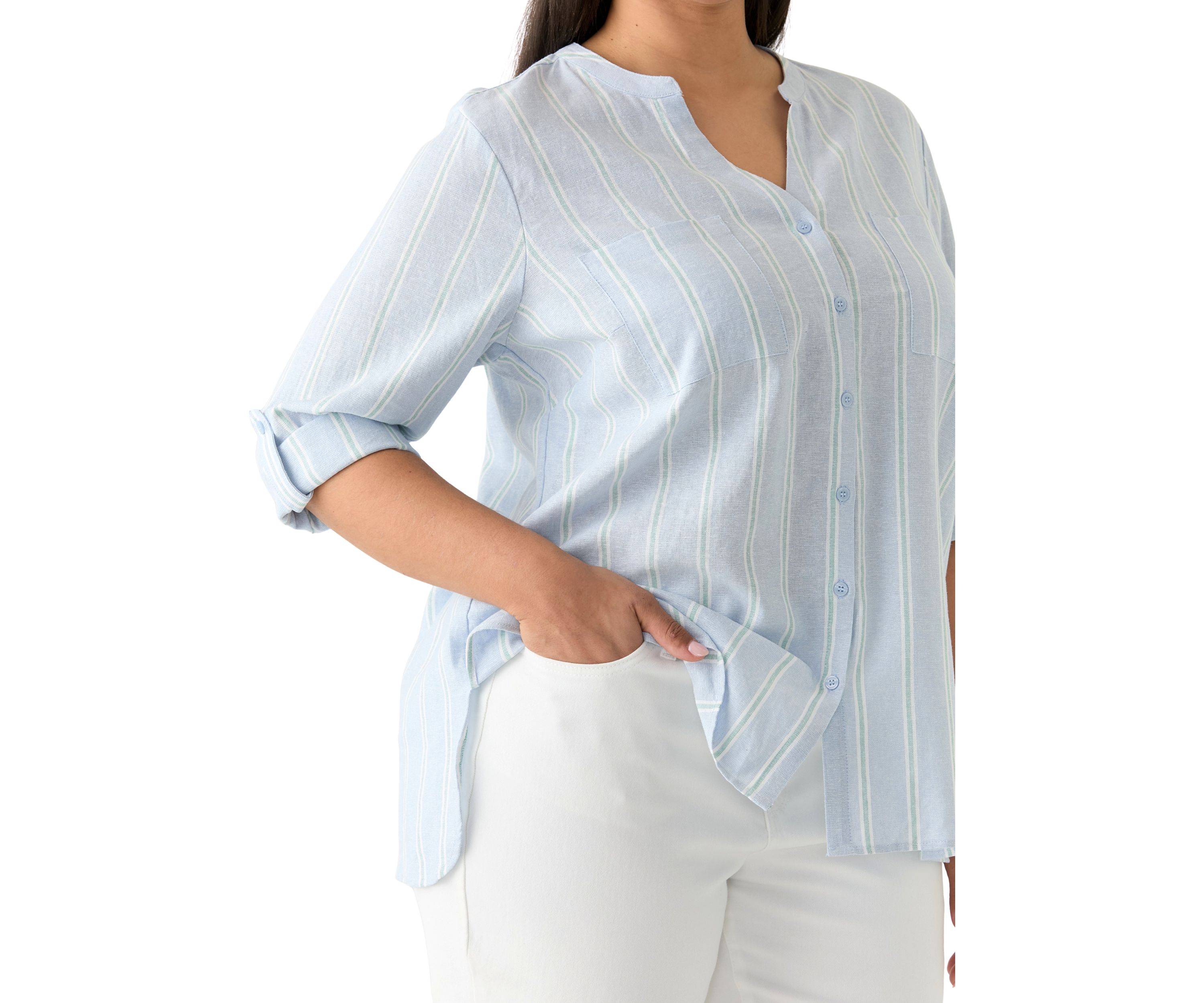 Plus Size Sabina Button Down Shirt