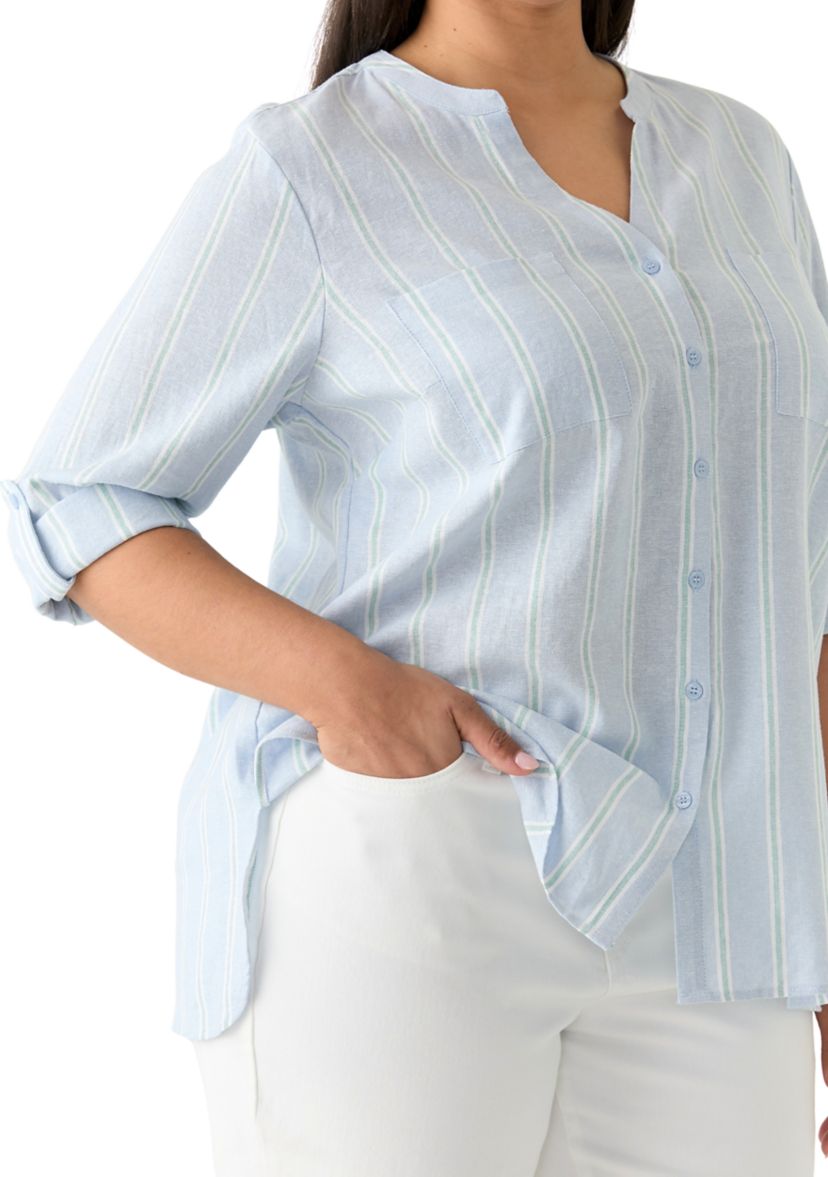 Plus Size Sabina Button Down Shirt
