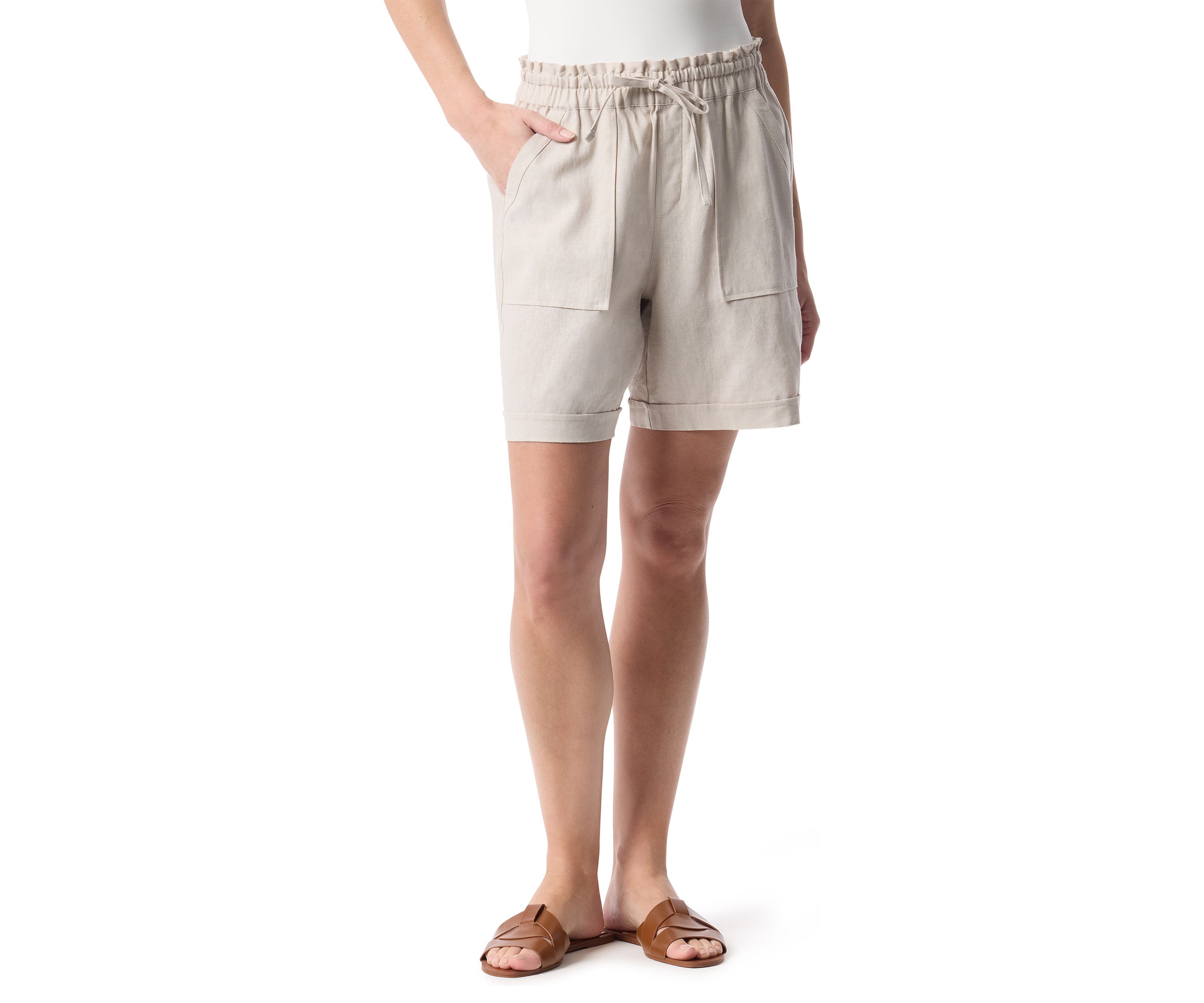 Petite Linen Shorts 